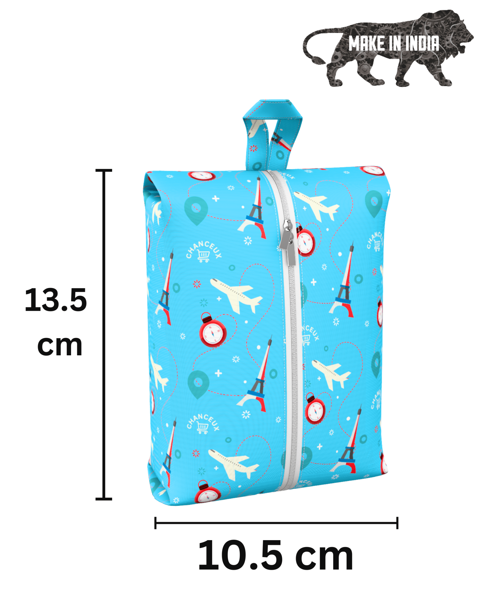 Waterproof Travel Shoe Bags#Color_BlueParis