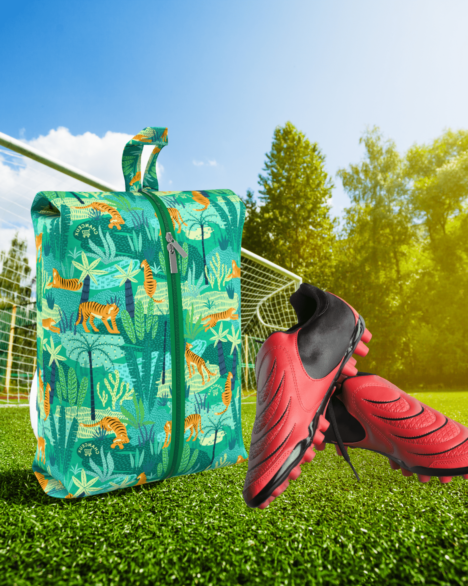 Waterproof Travel Shoe Bags#Color_GreenTiger