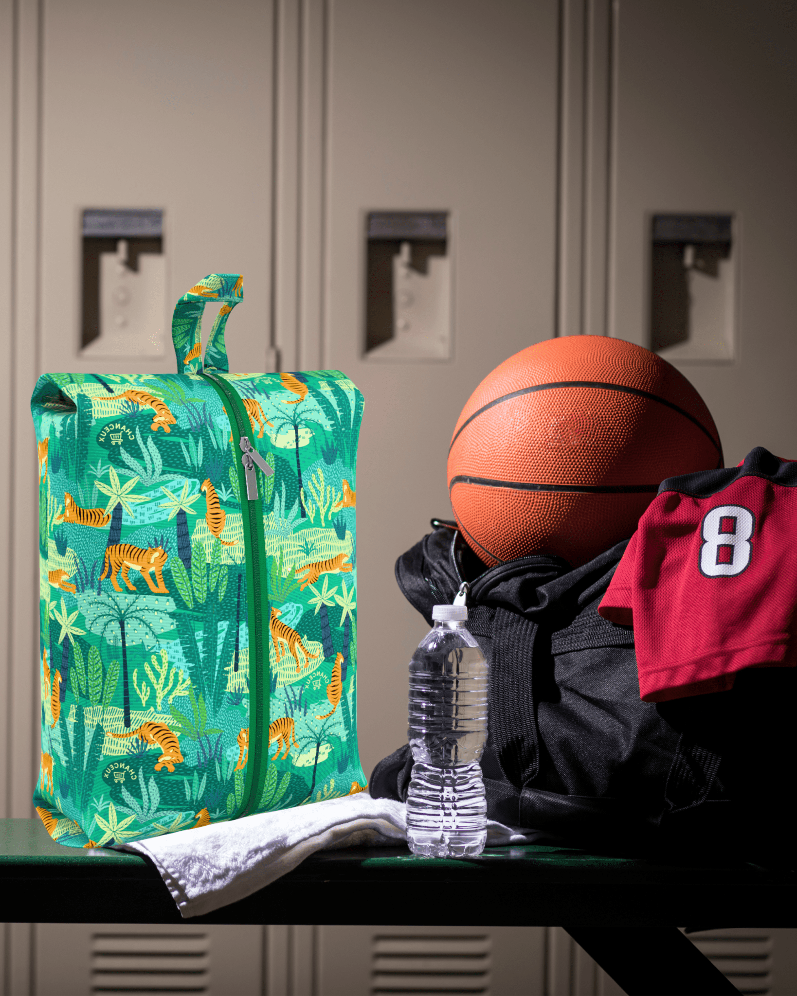Waterproof Travel Shoe Bags#Color_GreenTiger