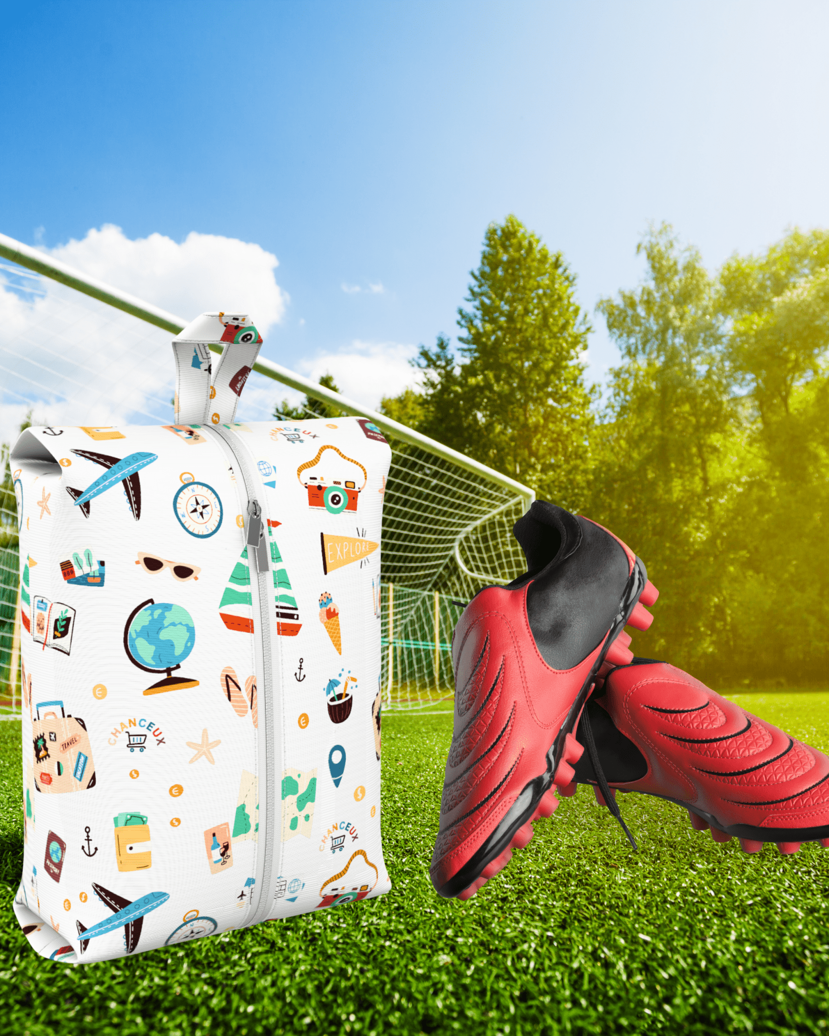 Waterproof Travel Shoe Bags#Color_WhiteTravel