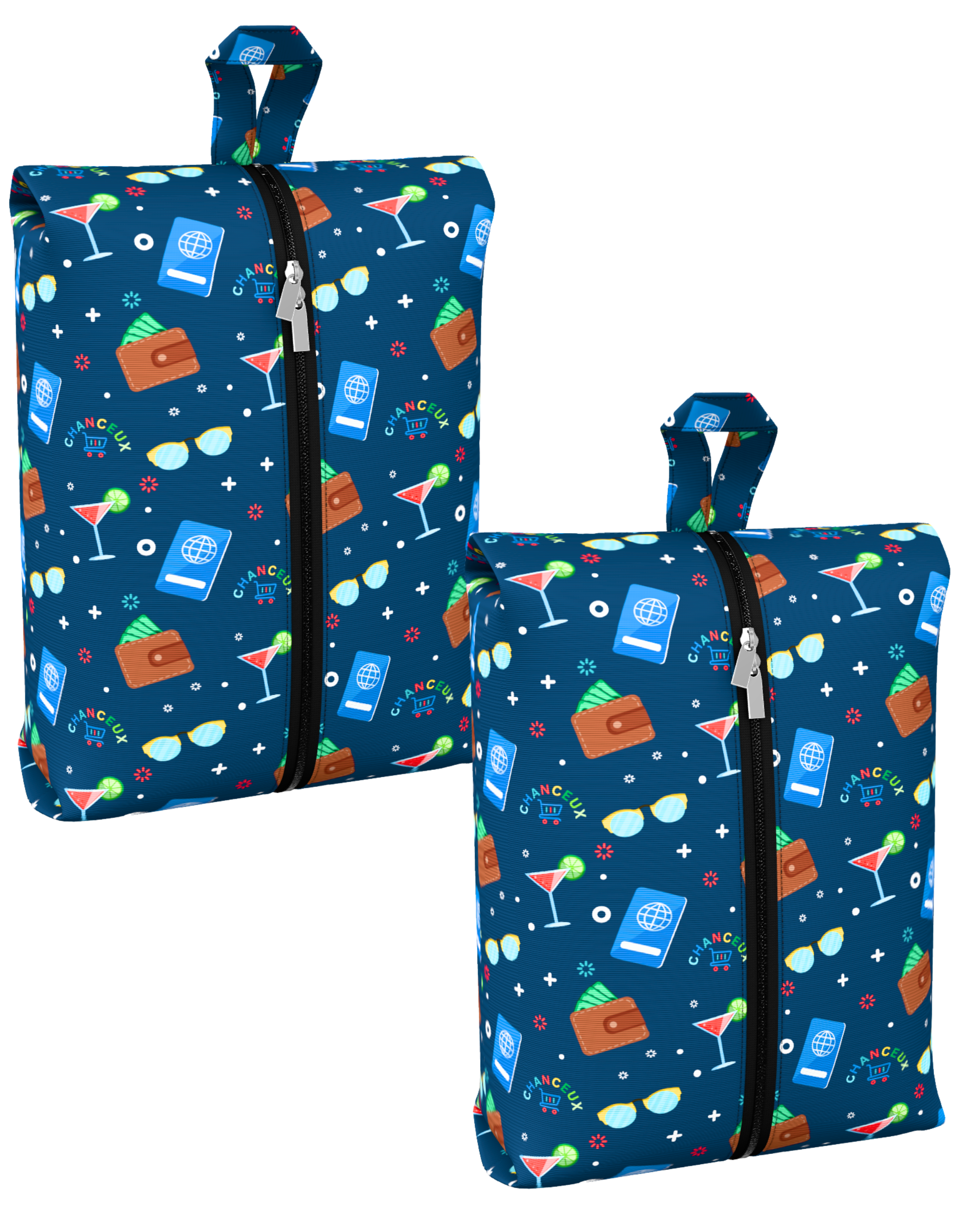 Waterproof Travel Shoe Bags#Color_BlueParty