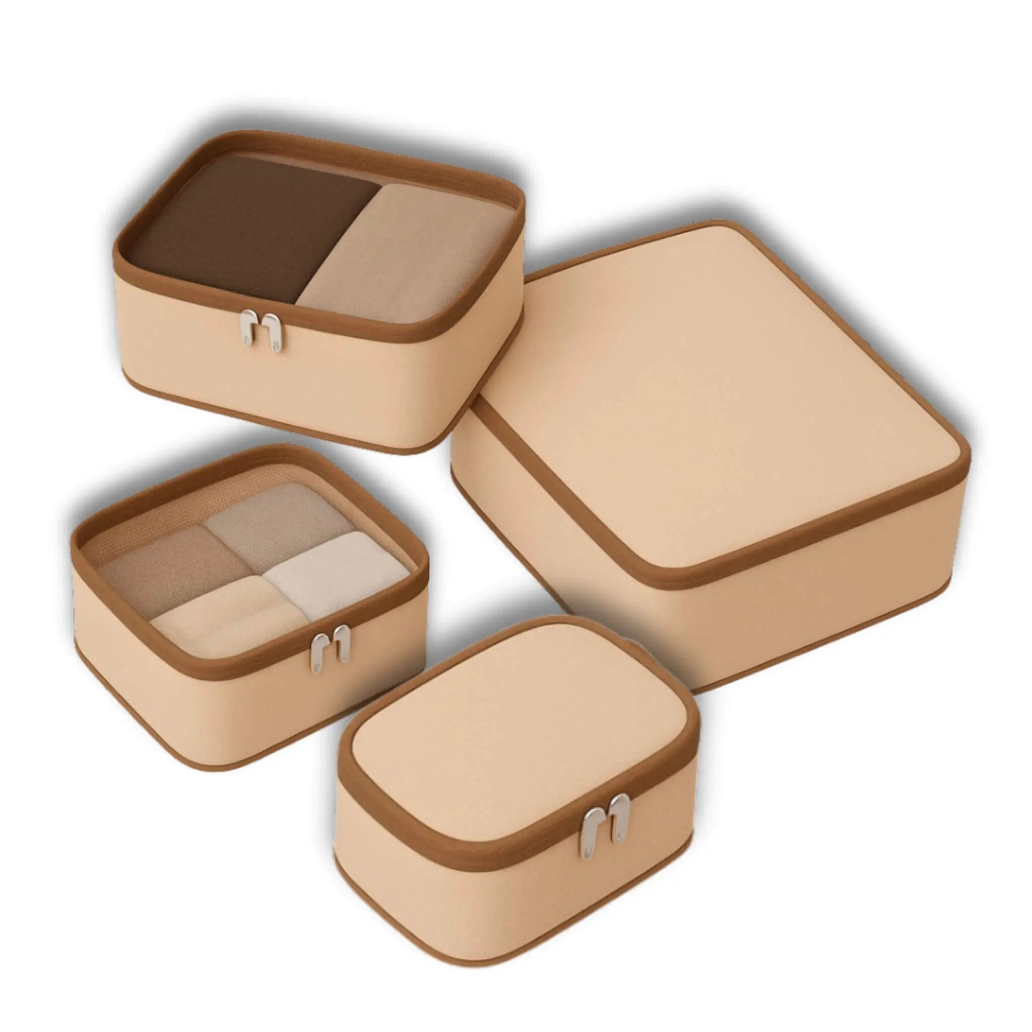 Multi Set Cube Organisers#Color_Oatmeal Beige Cubes
