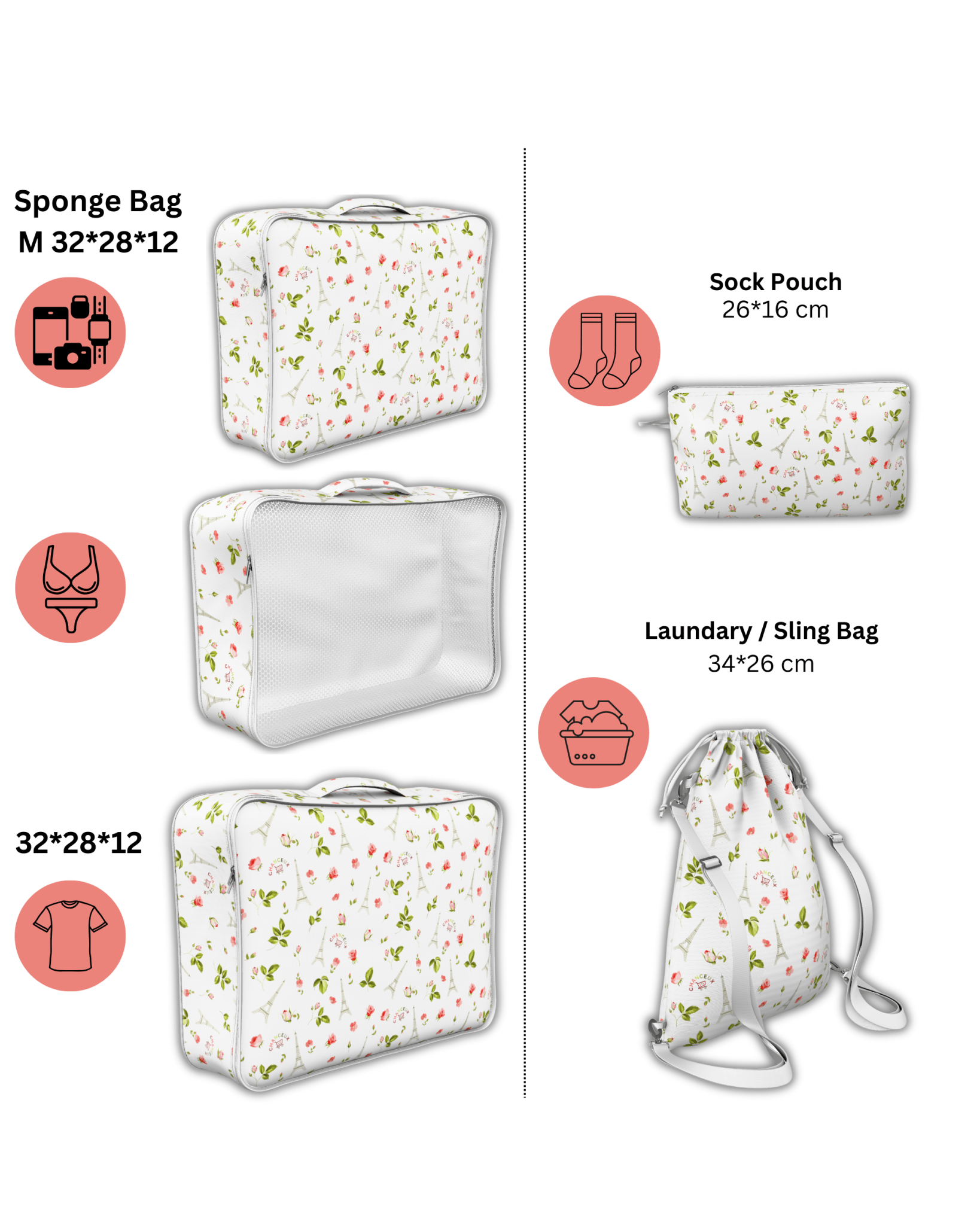 8-Piece Travel Organizer#Color_Green