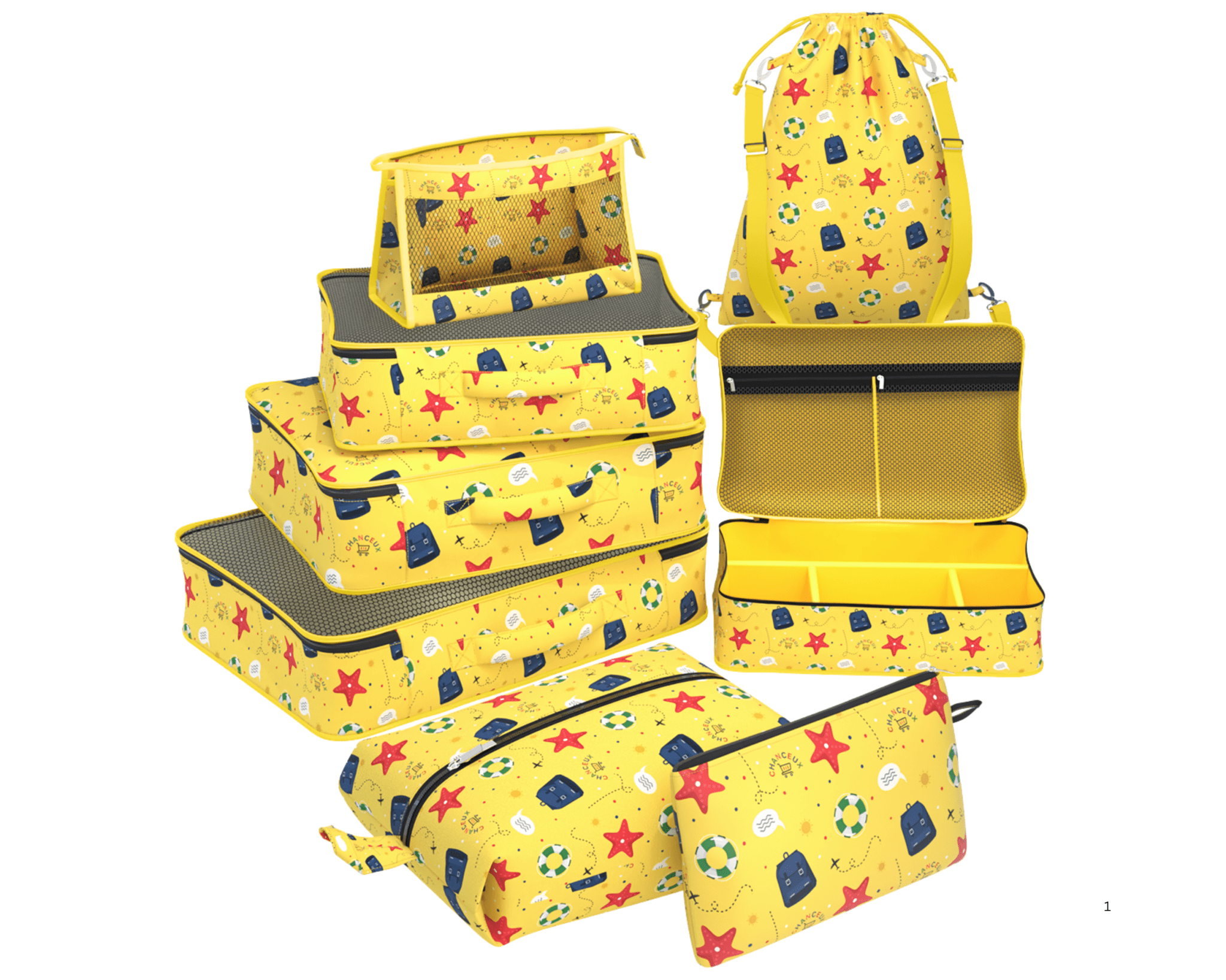 8-Piece Travel Organizer#Color_Yellow