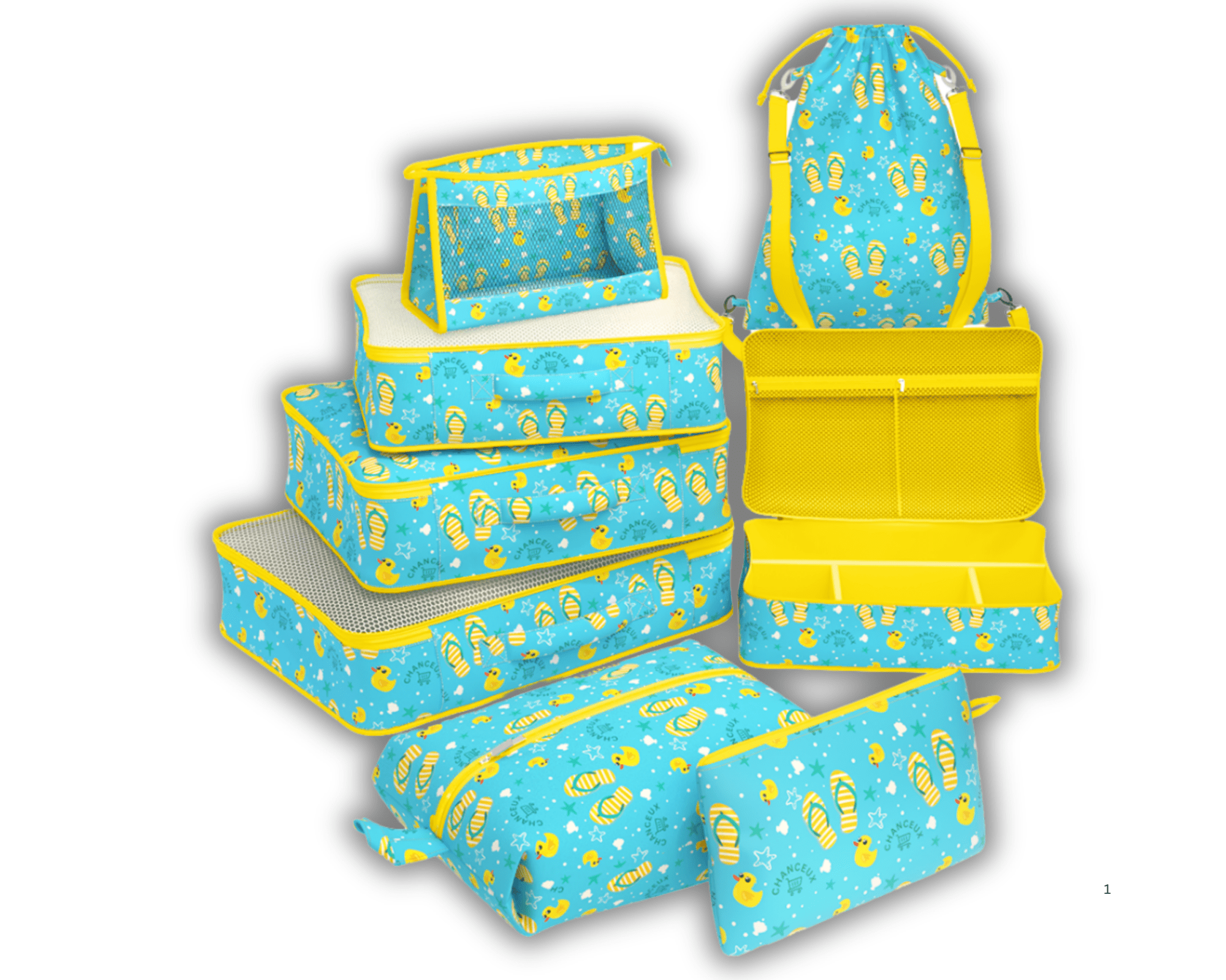 8-Piece Travel Organizer#Color_BlueDuck