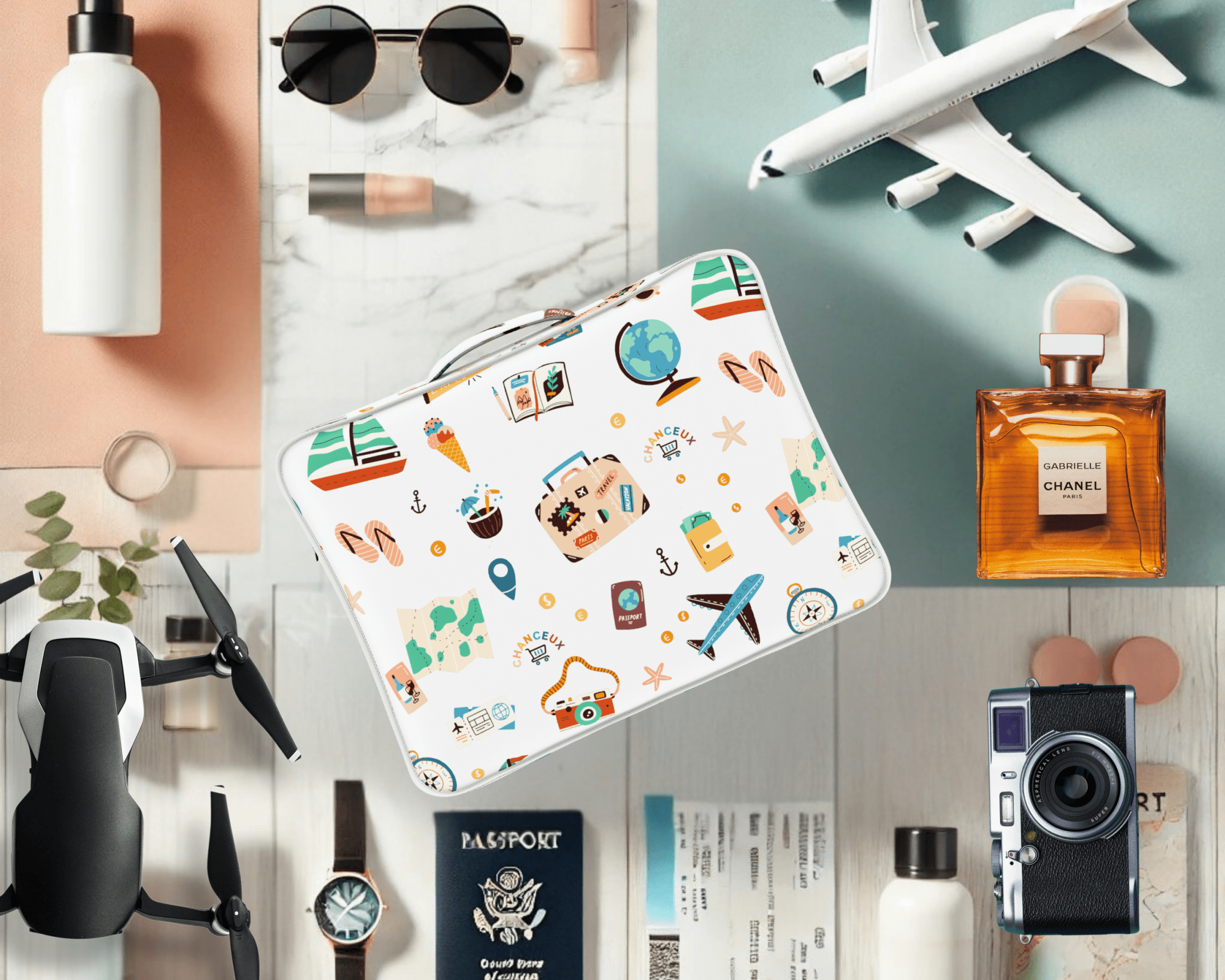8-Piece Travel Organizer#Color_Whitetravel