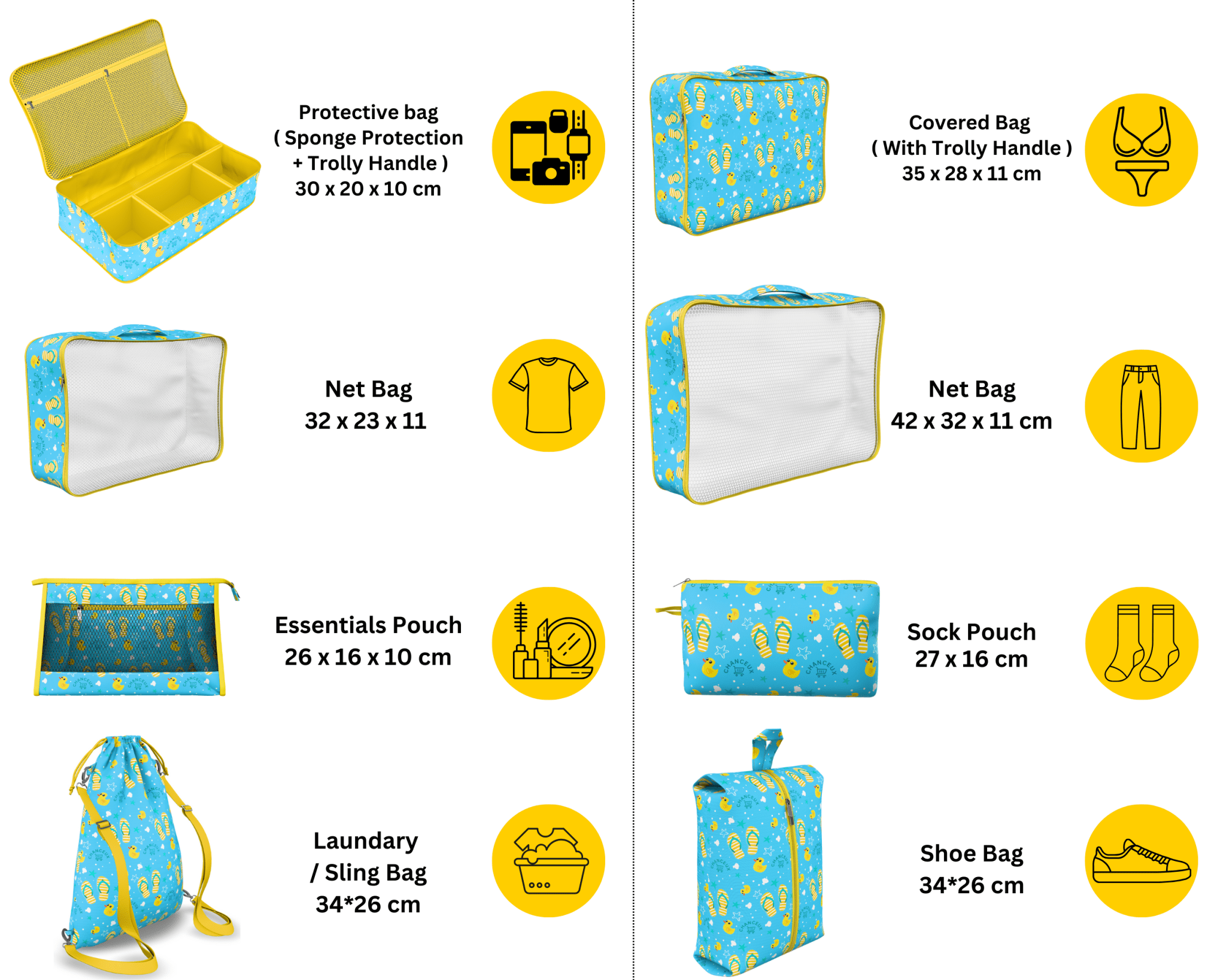 8-Piece Travel Organizer#Color_BlueParis