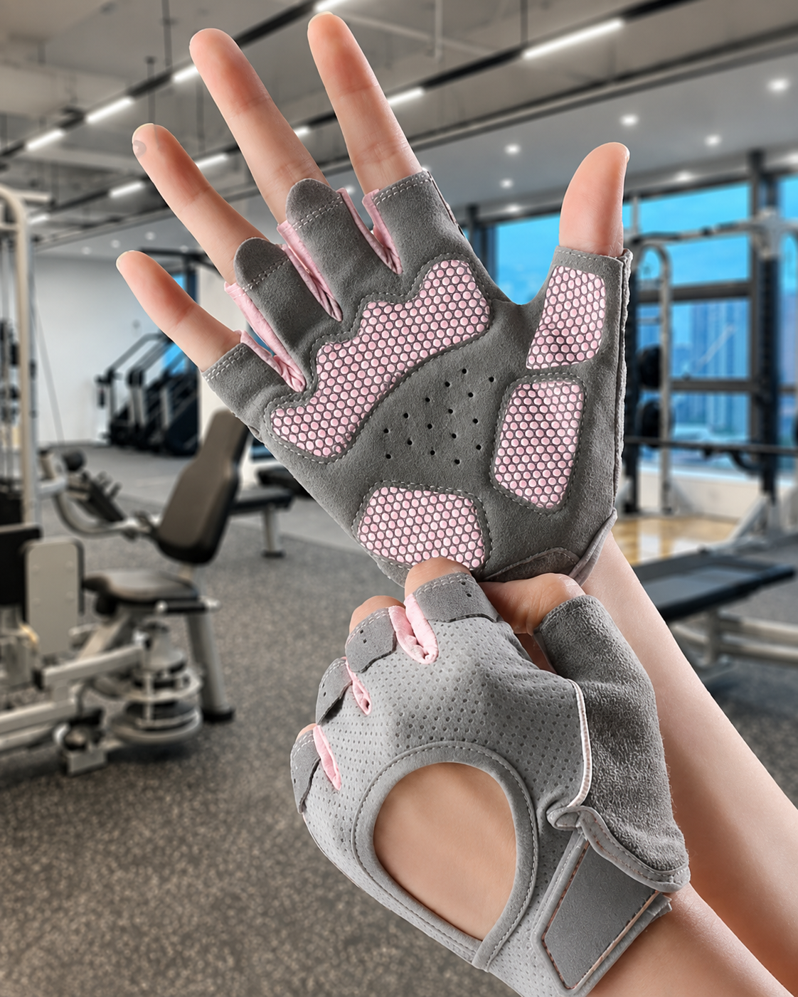 PowerGrip Pro™ Rose Gym Gloves
