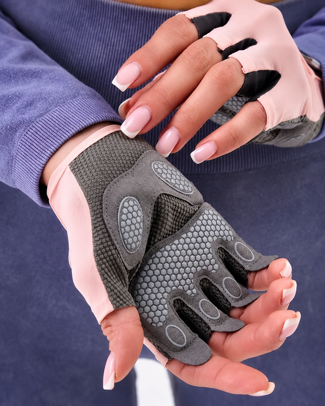 PowerGrip Pro™ Rose Gym Gloves
