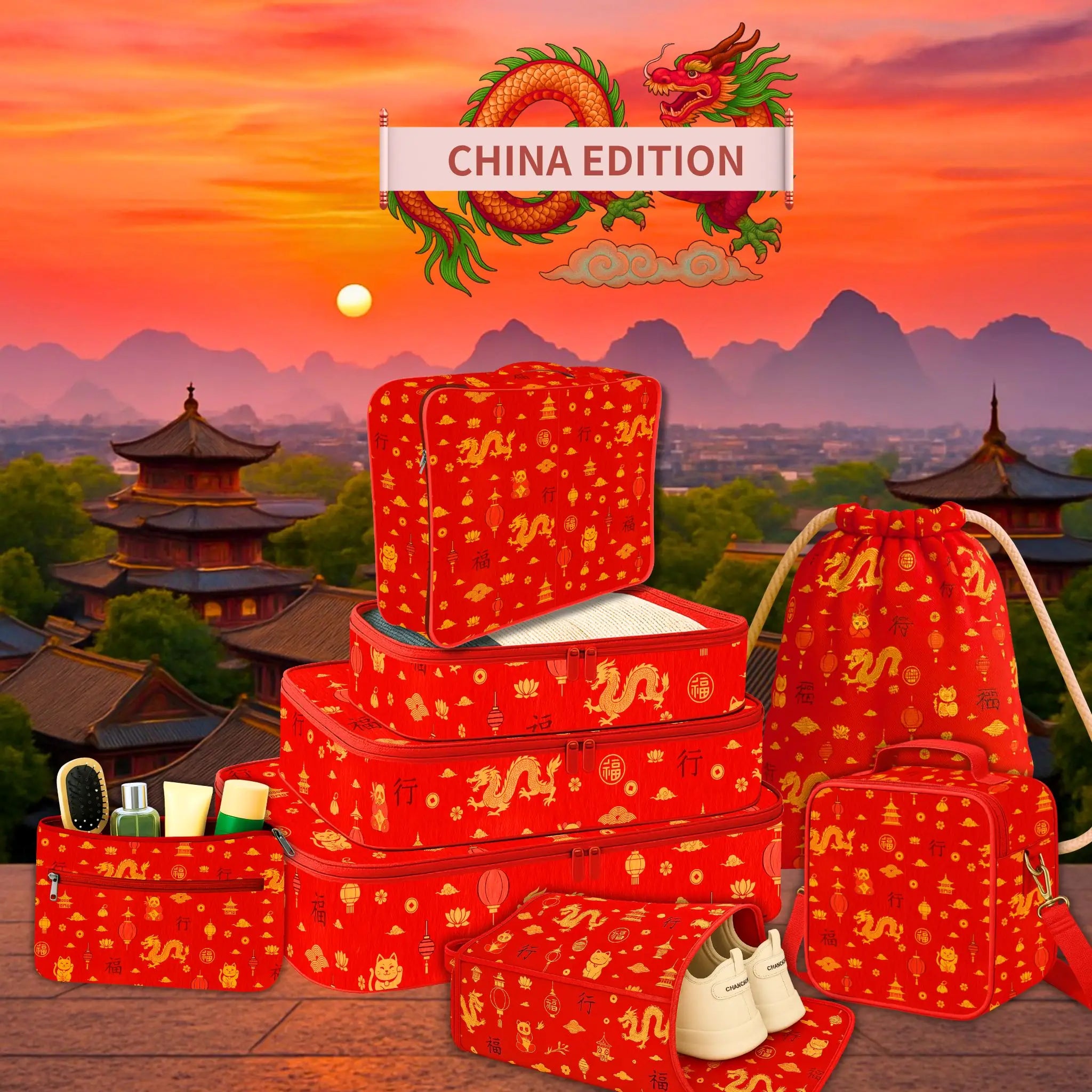 8 Pcs Pro Kit#Color_China Theme 8O