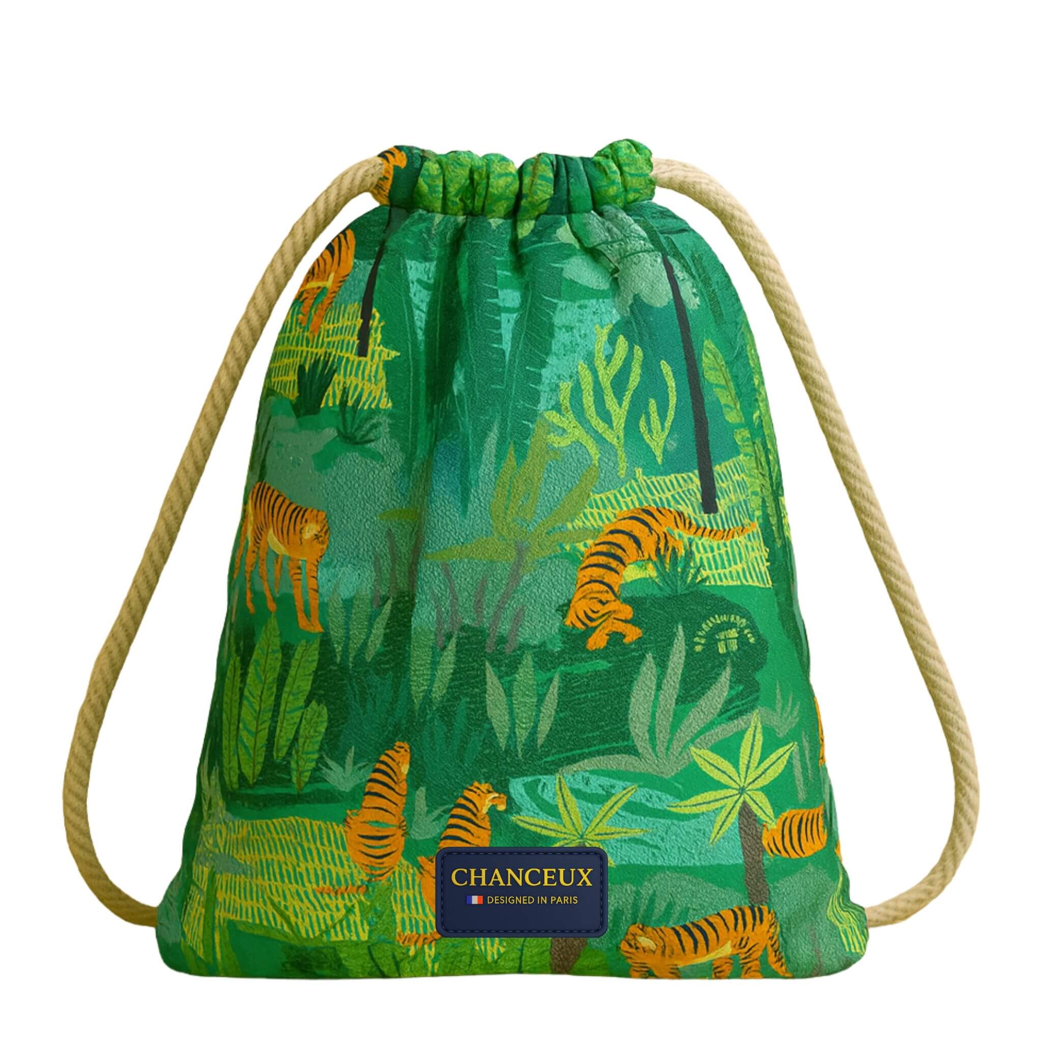 Drawstring Bagpack#Color_GreenTiger
