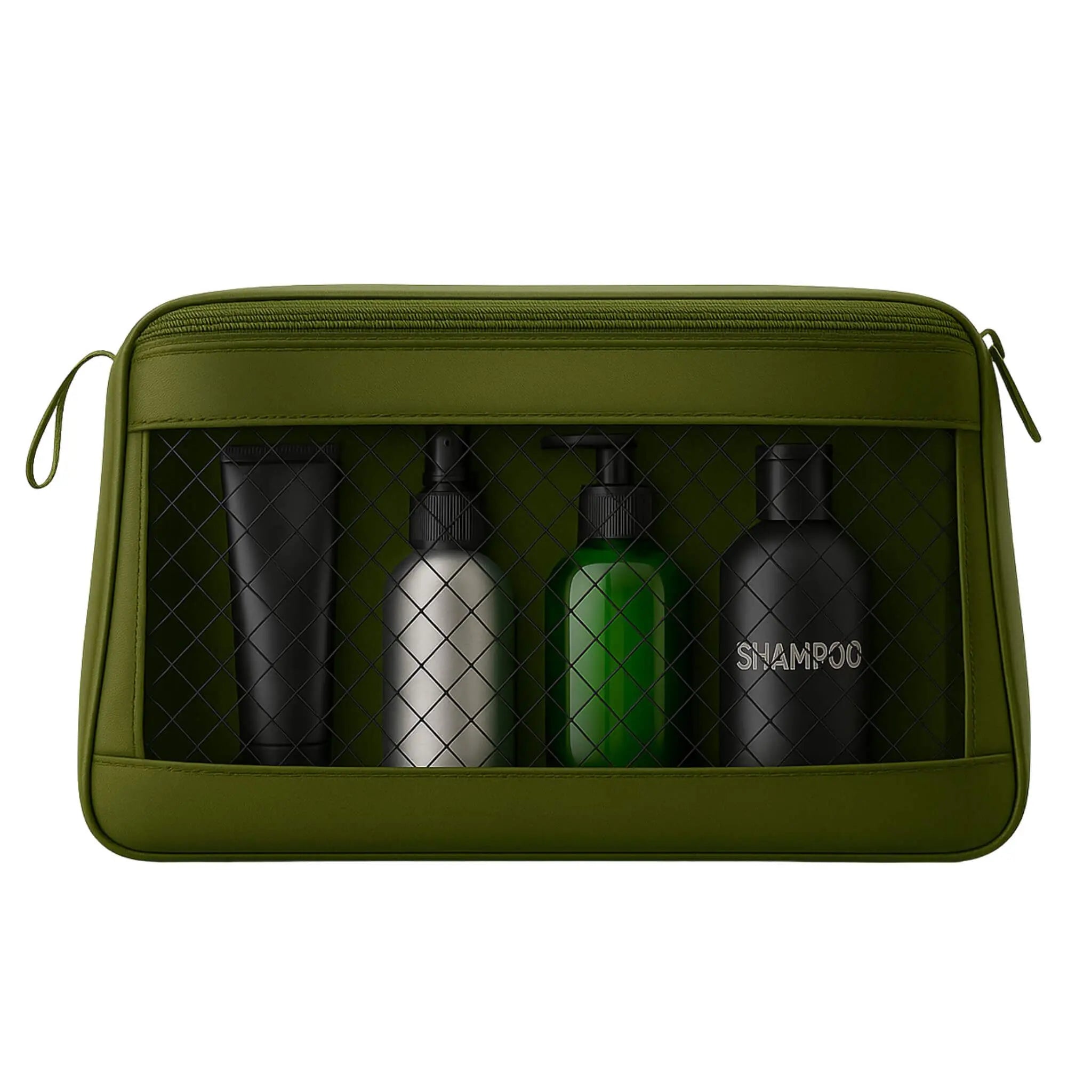 Mesh Organizer Pouch#Color_Mesh Pouch - Rich Olive