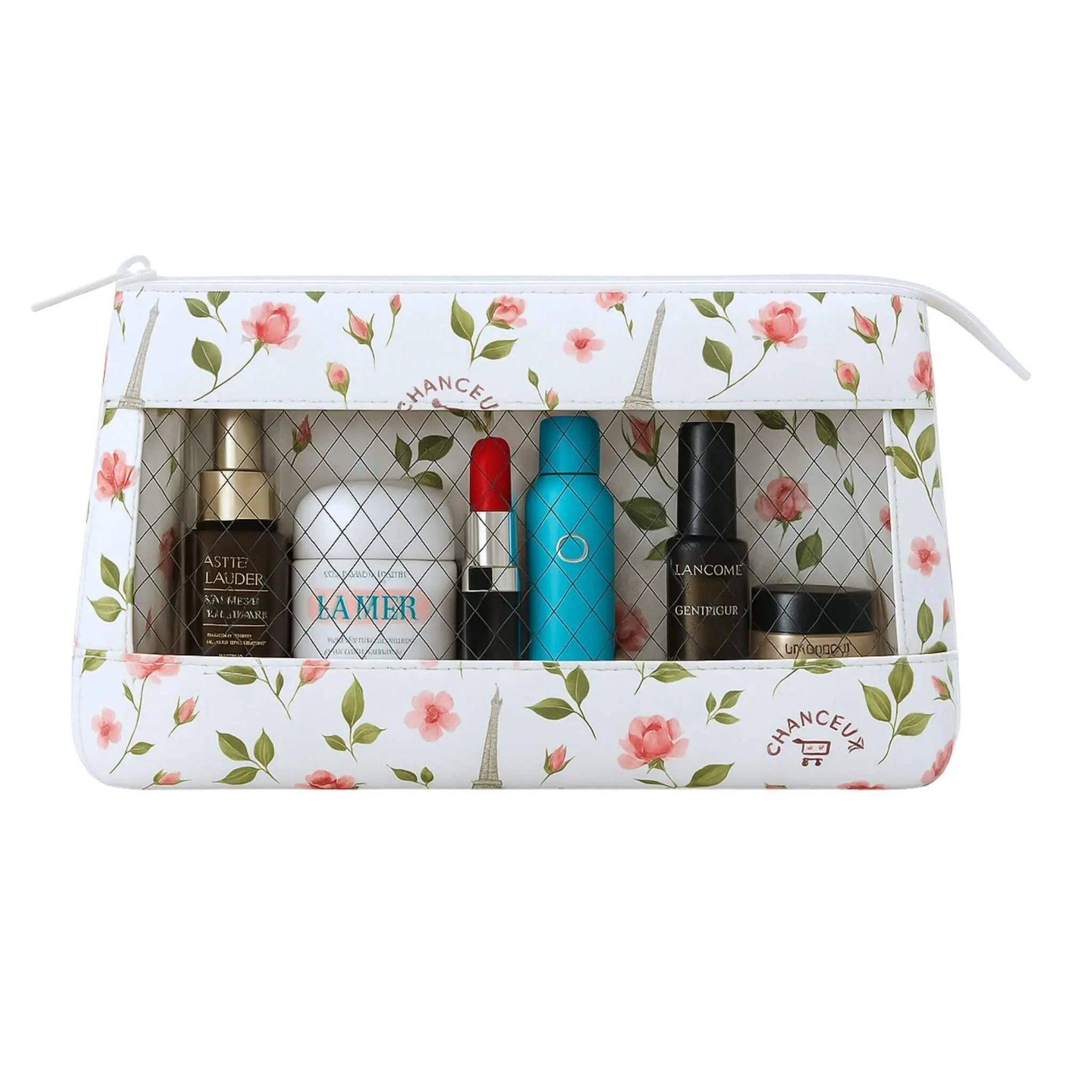Mesh Organizer Pouch#Color_Mesh Pouch - White Paris