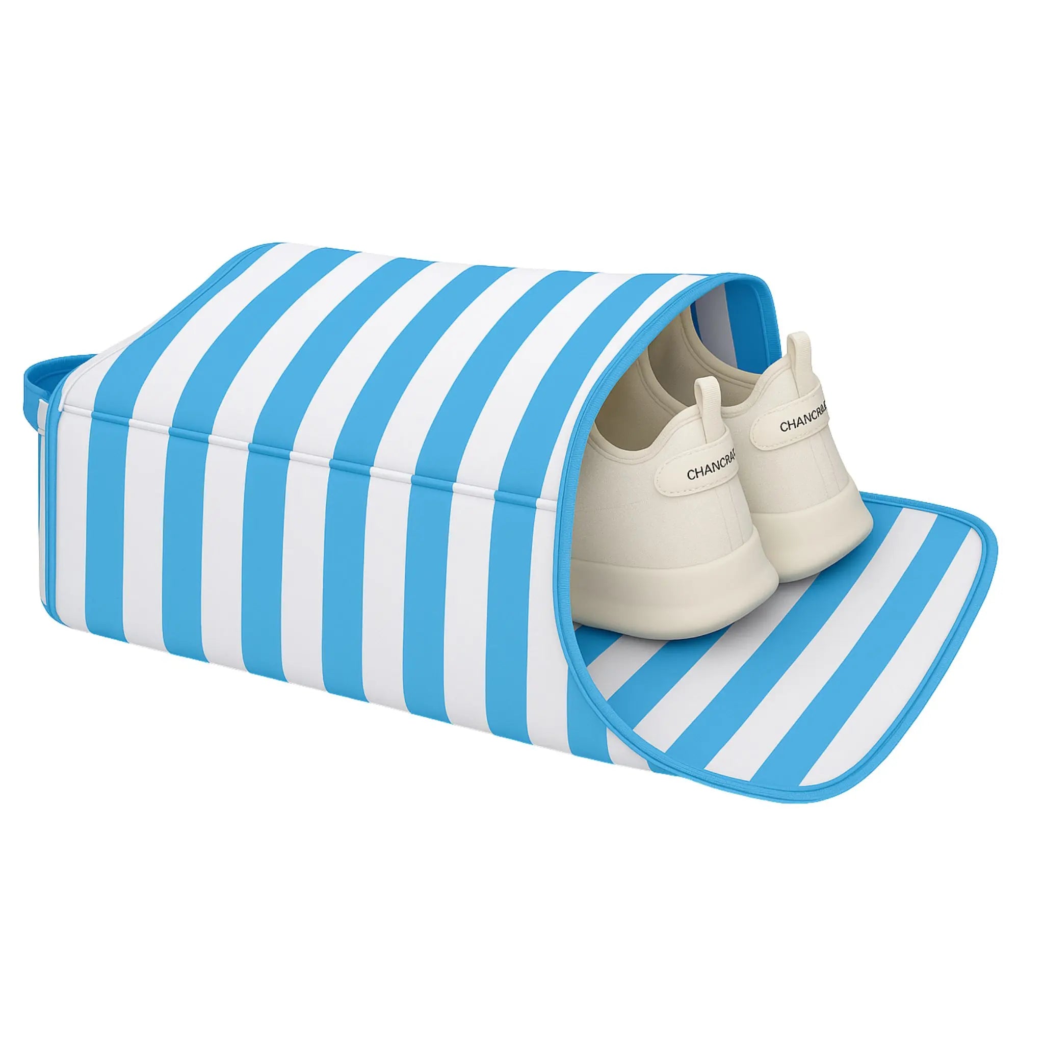 Shoe Bag#Color_Blue Stripes