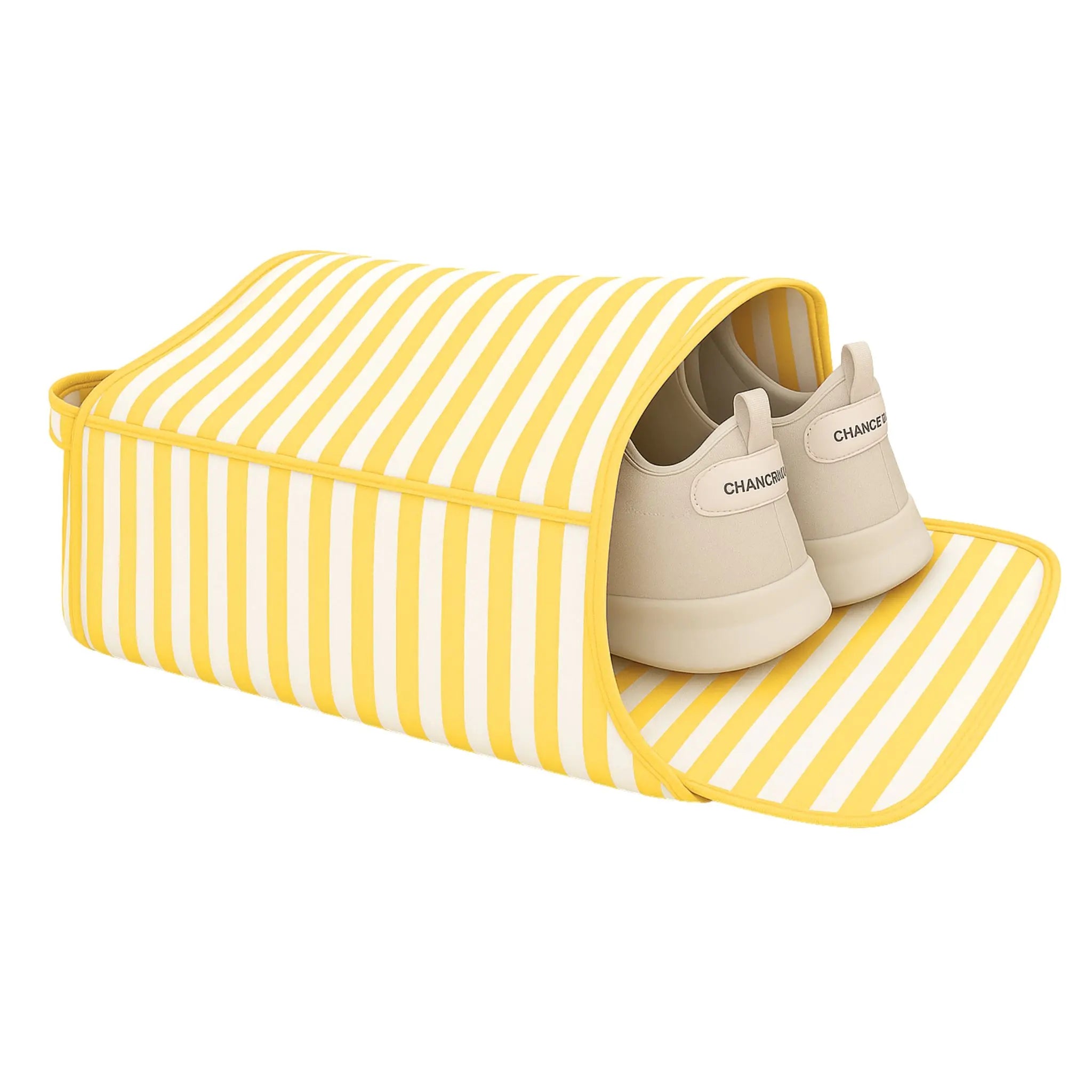 Shoe Bag#Color_Yellow Stripes