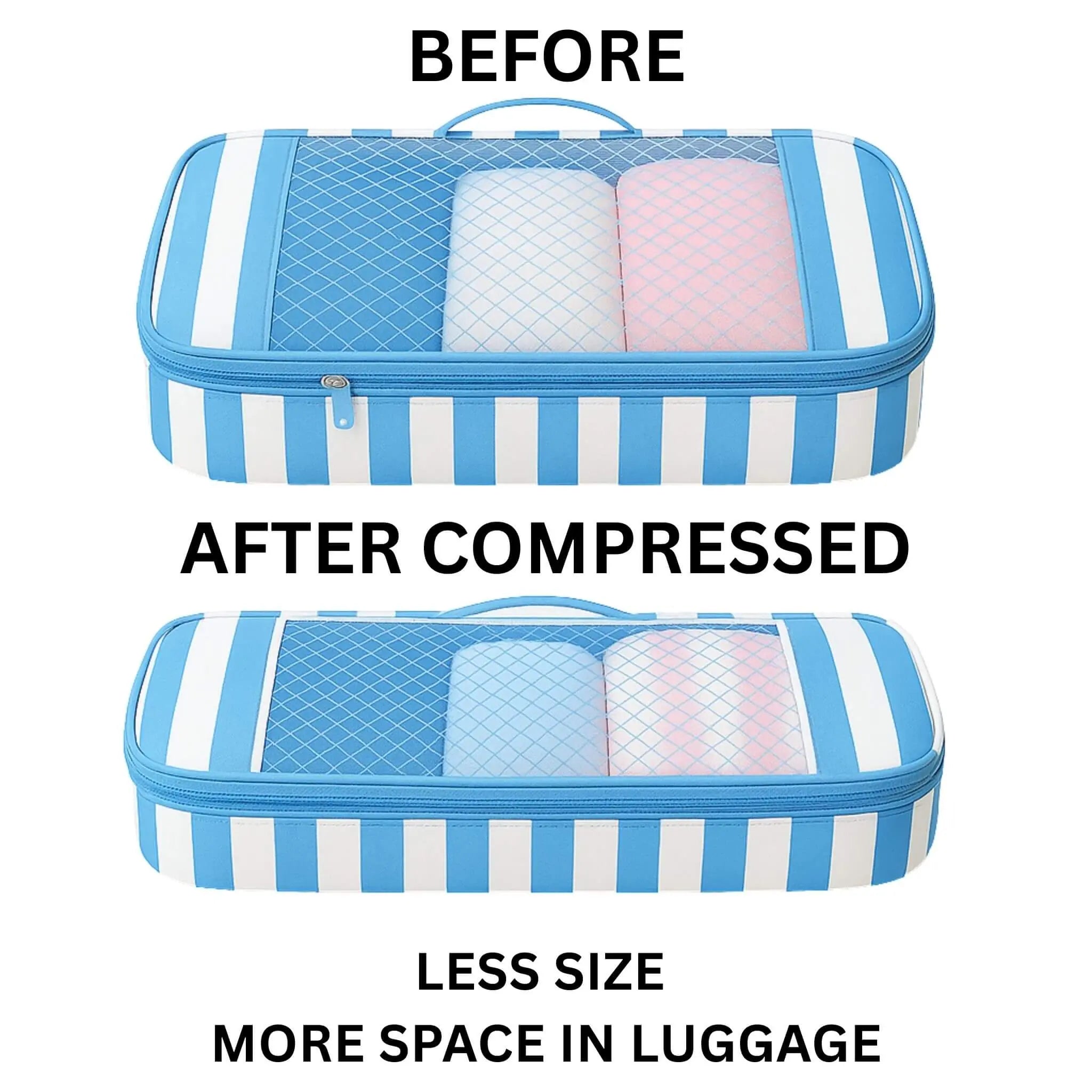Compression Socks Bag#Color_Blue Stripes SB