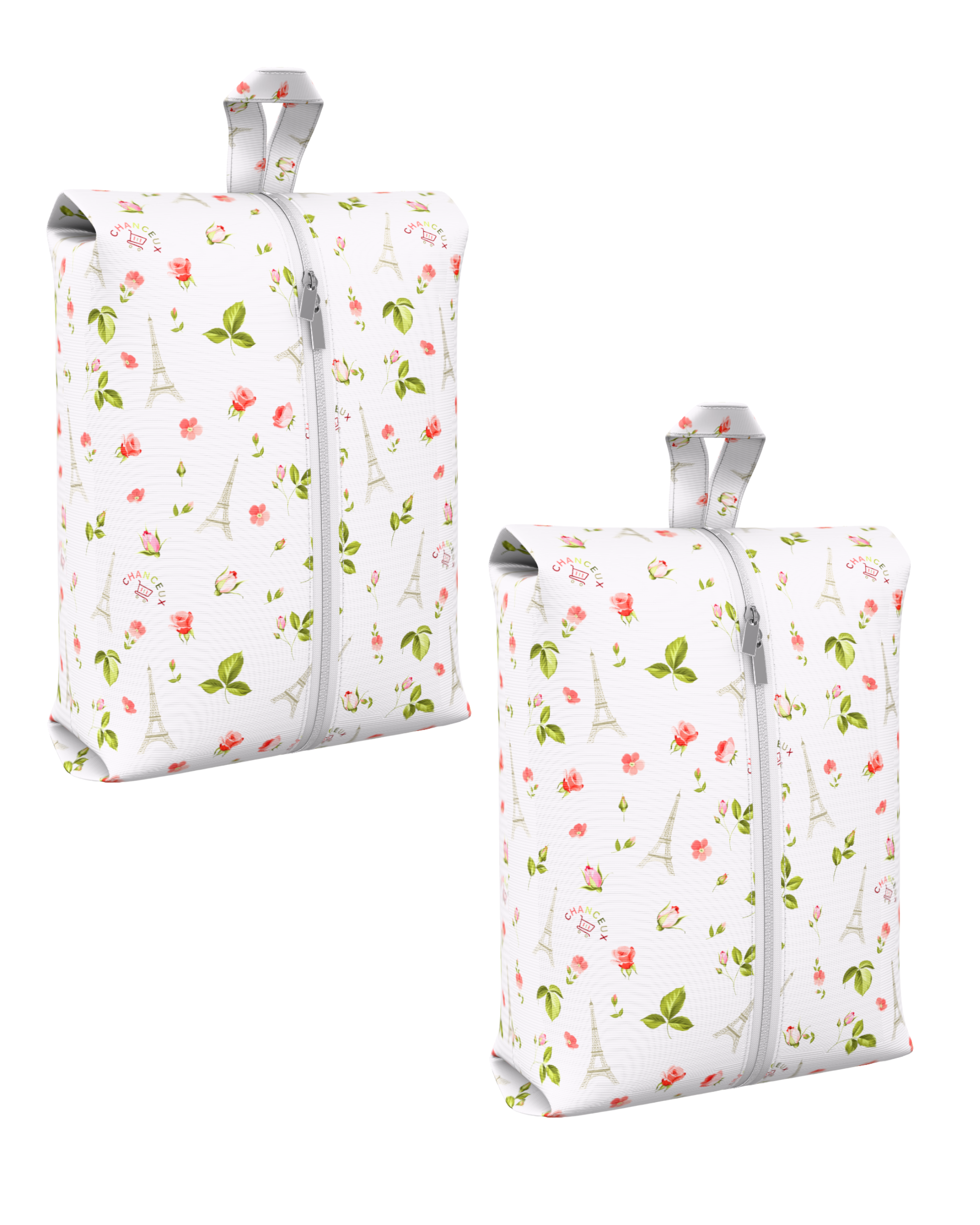 Waterproof Travel Shoe Bags#Color_WhiteParis