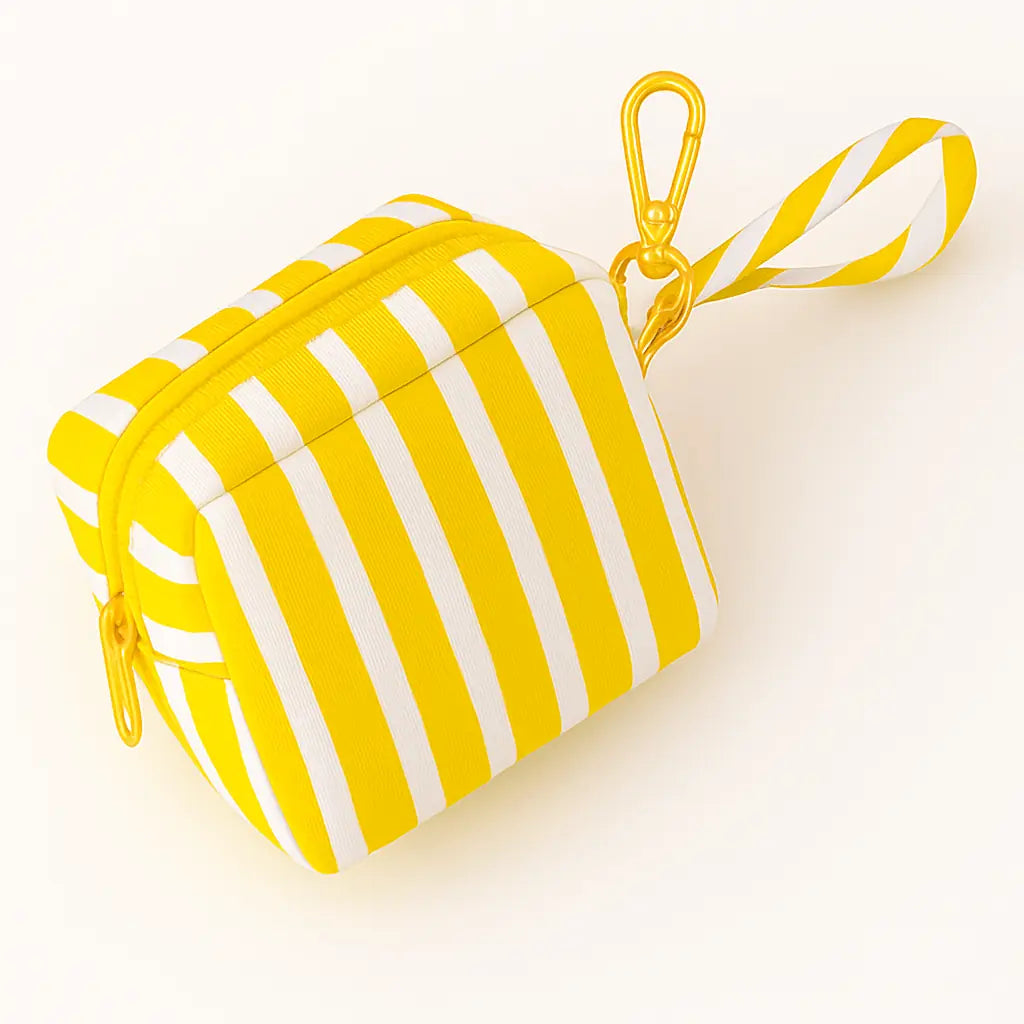 Mini Pouch#Color_Mini Pouch -Yellow Stripes