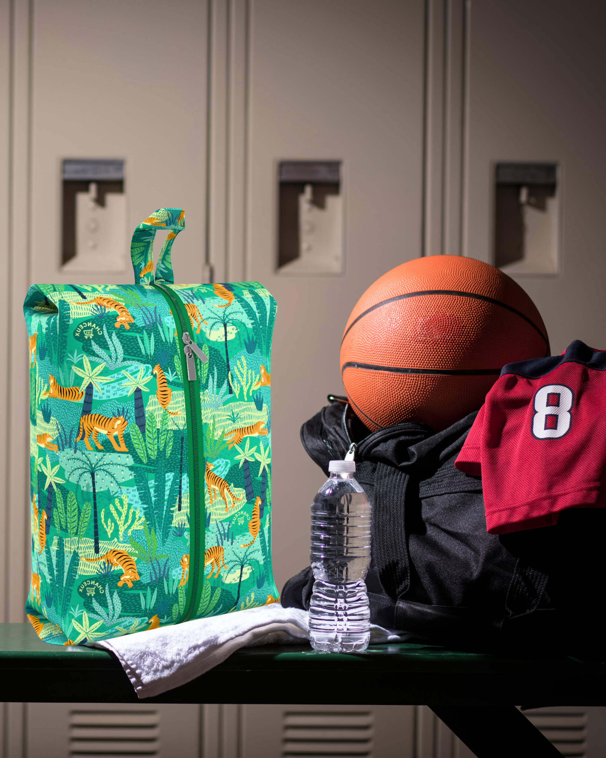 Waterproof Travel Shoe Bags#Color_GreenTiger