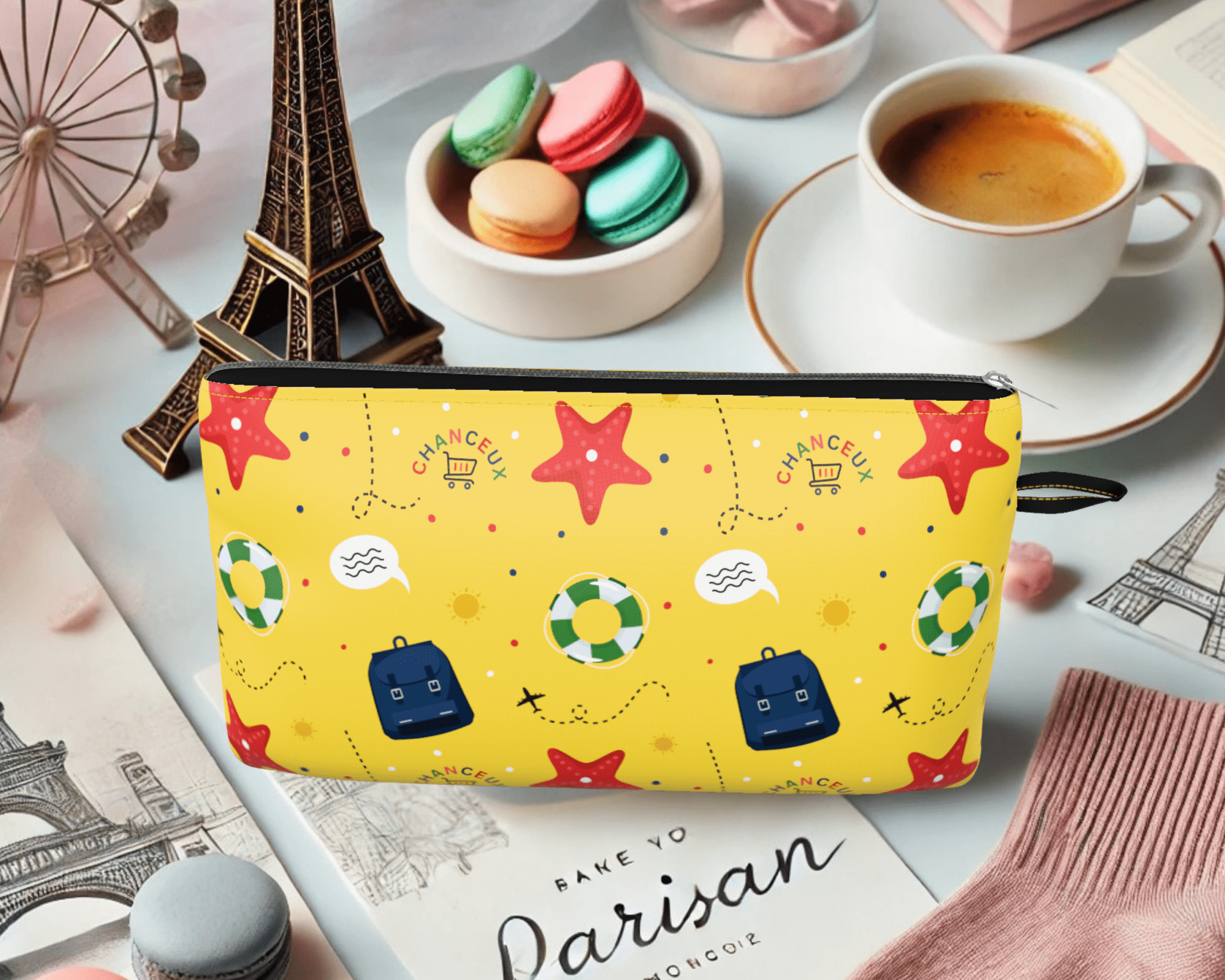 Mini Pouch#Color_Small Pouch - Yellow Beach