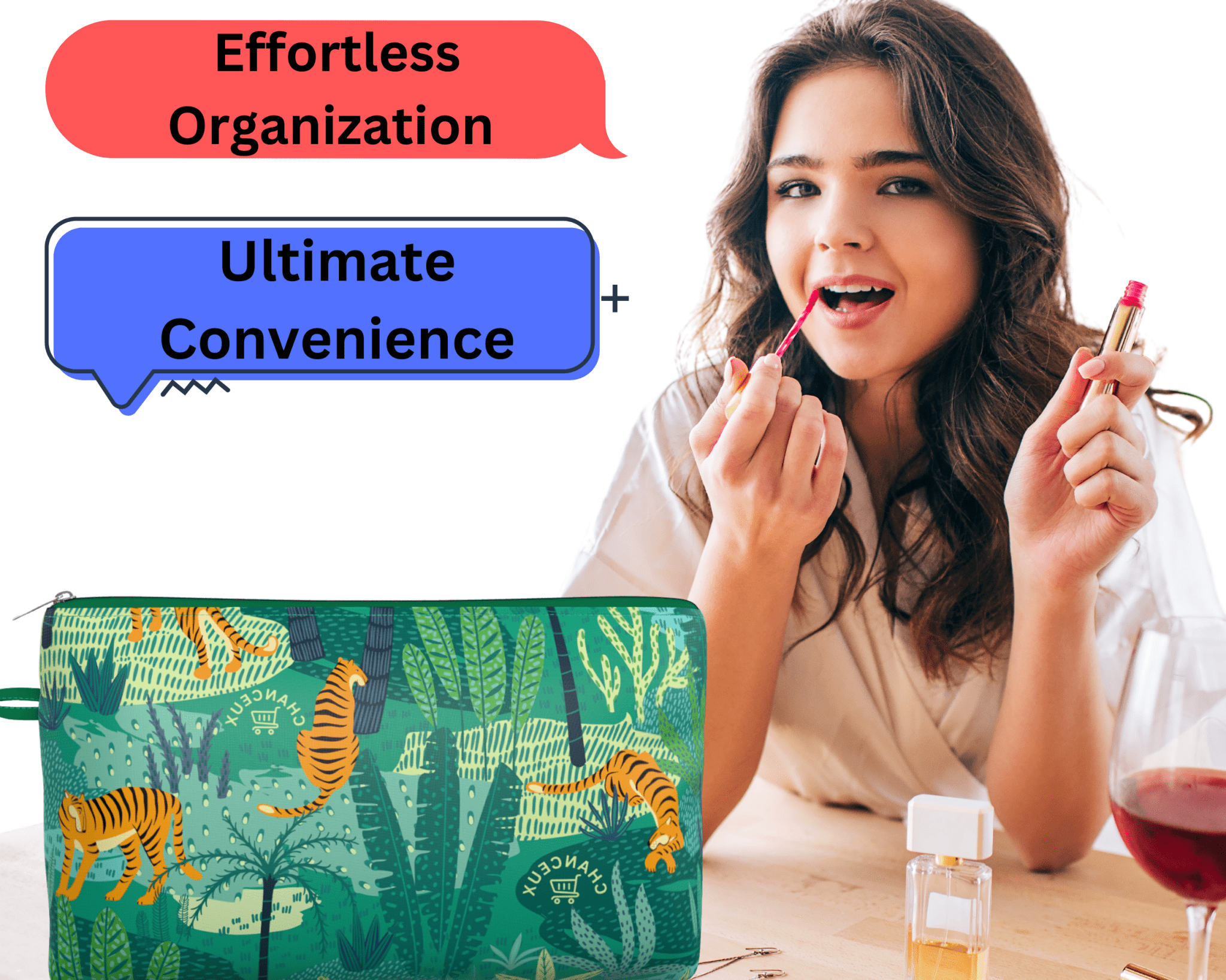 Mini Pouch#Color_Small Pouch - Green Tiger