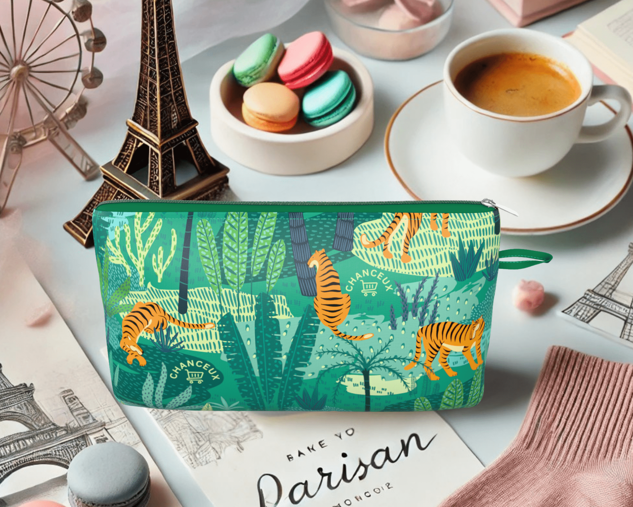 Small Pouch#Color_Small Pouch - Green Tiger