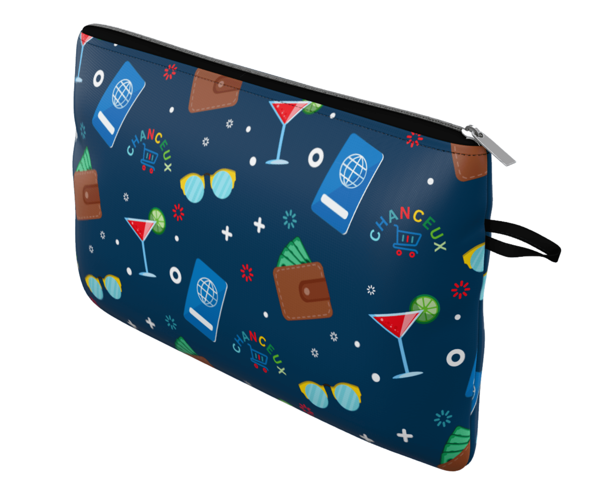 Makeup | Medicine - Pouch#Color_Small Pouch - Blue Cocktail Party