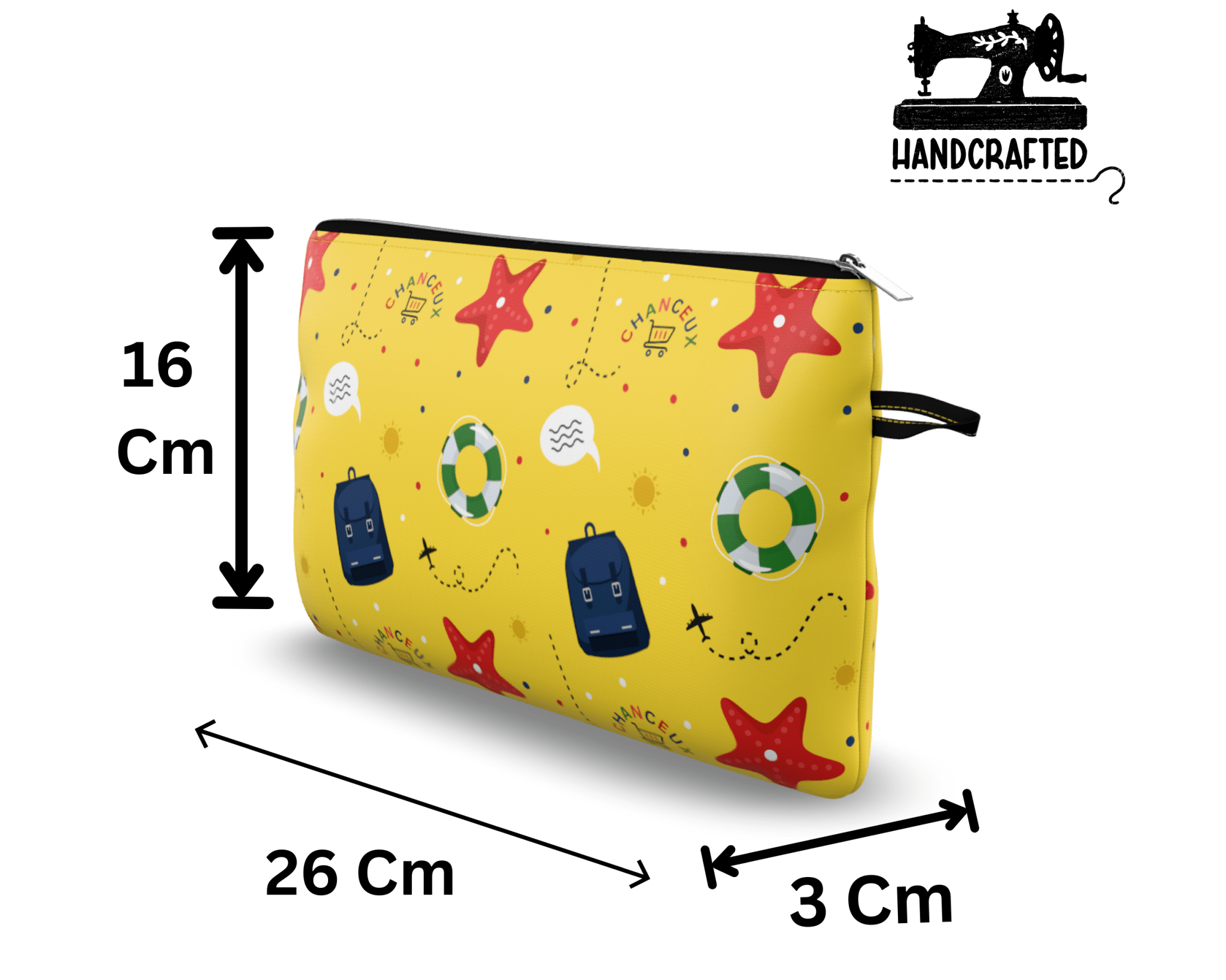 Mini Pouch#Color_Small Pouch - Yellow Beach