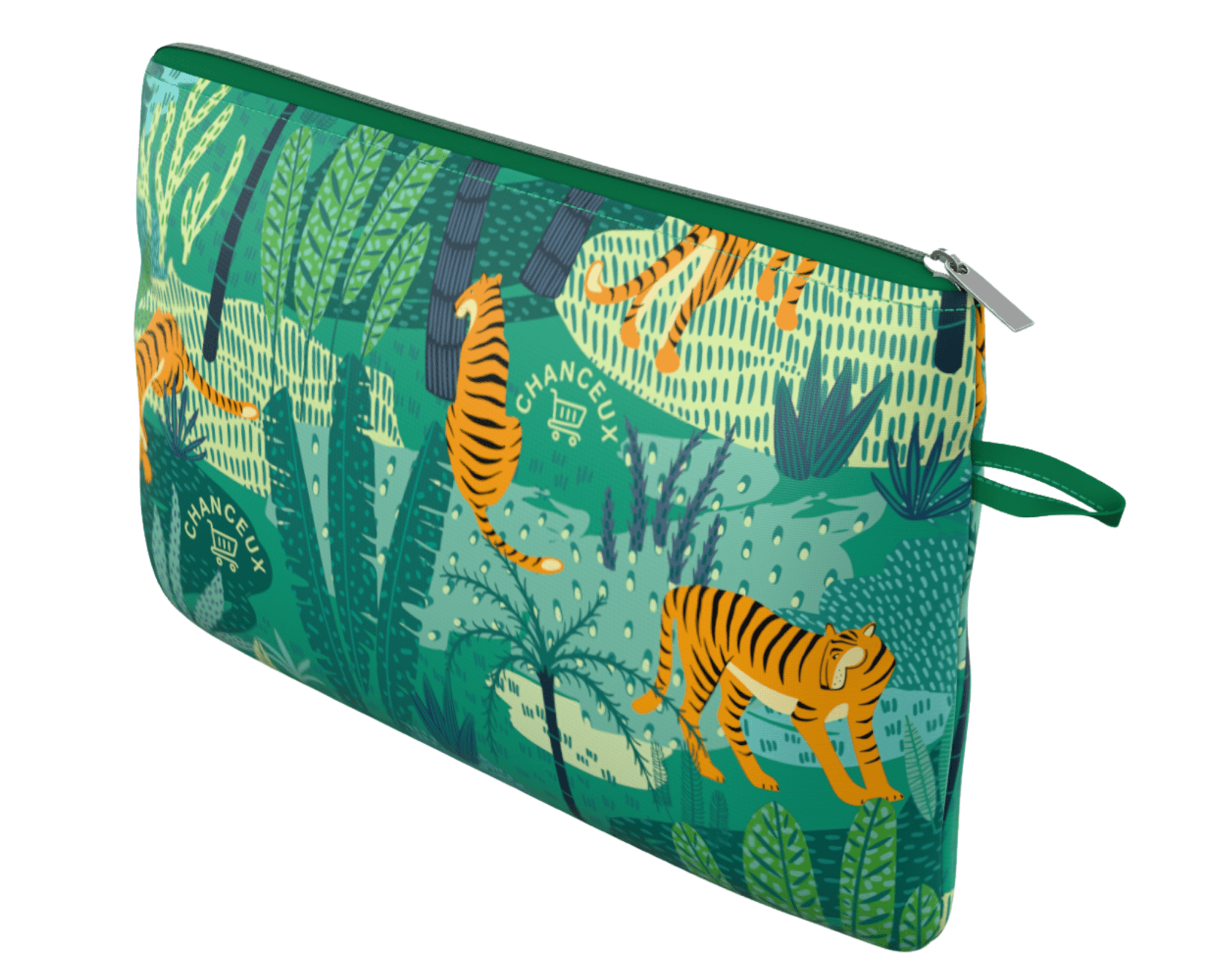 Makeup | Medicine - Pouch#Color_Small Pouch - Green Tiger