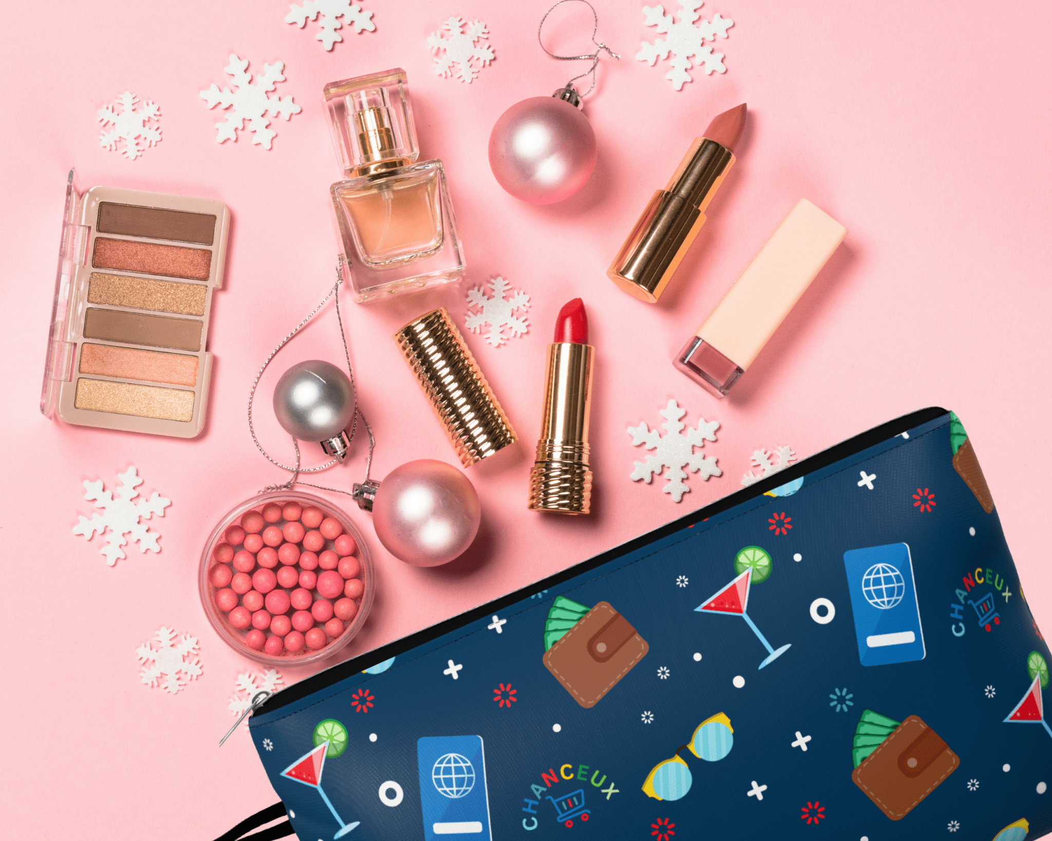 Makeup | Medicine - Pouch#Color_Small Pouch - Blue Cocktail Party