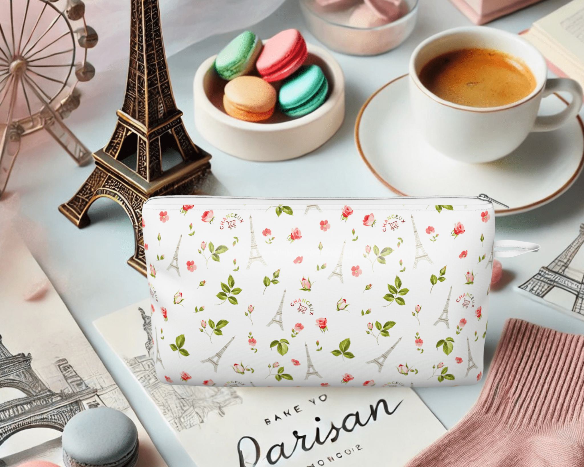 Small Pouch#Color_Small Pouch - White Paris