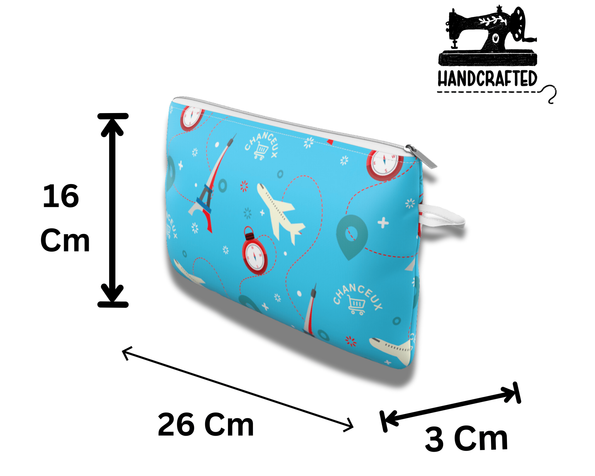 Makeup | Medicine - Pouch#Color_Small Pouch - Blue Paris