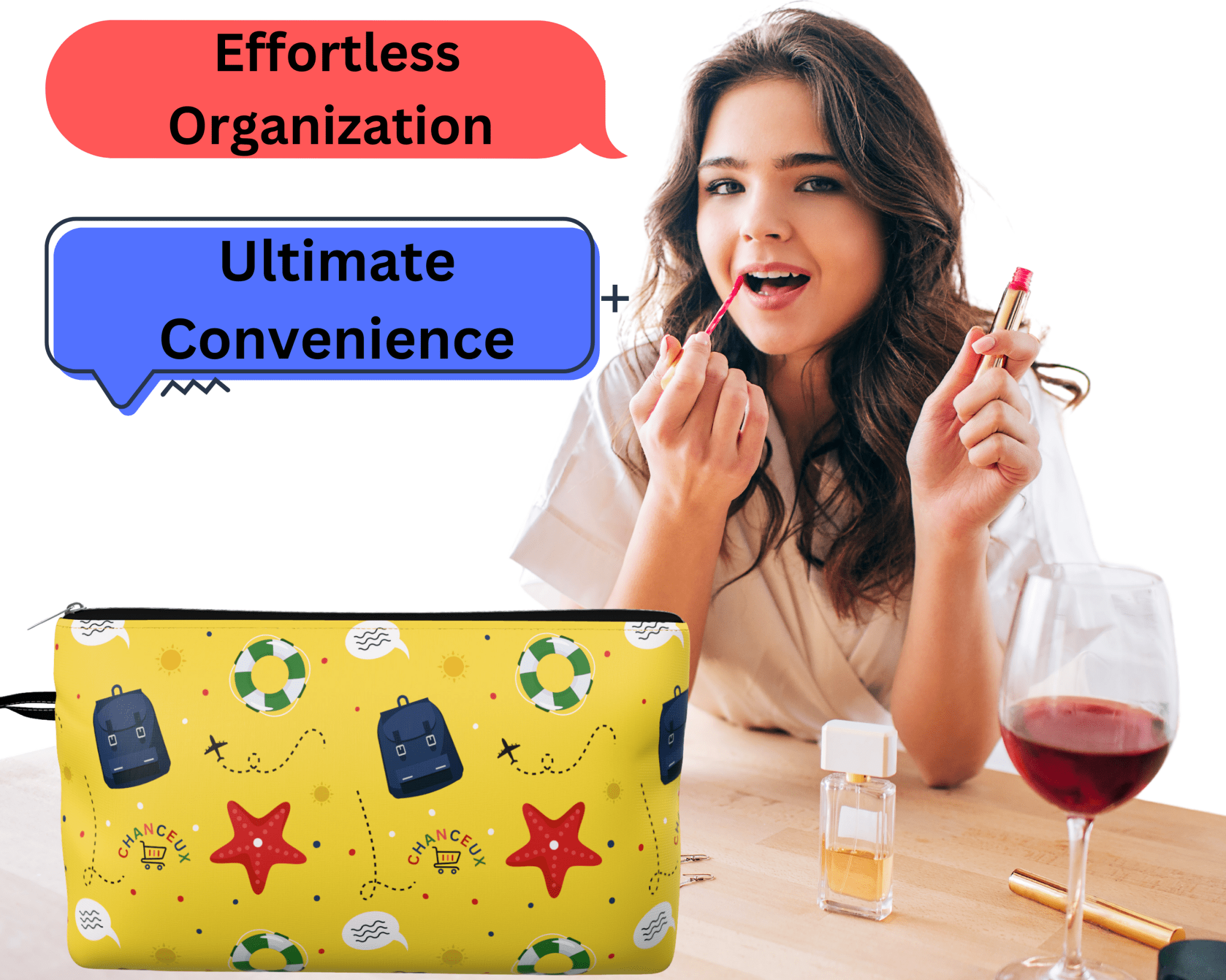 Mini Pouch#Color_Small Pouch - Yellow Beach