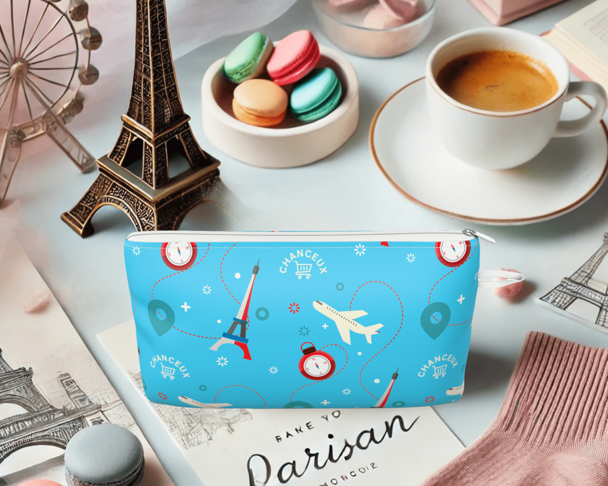 Makeup | Medicine - Pouch#Color_Small Pouch - Blue Paris