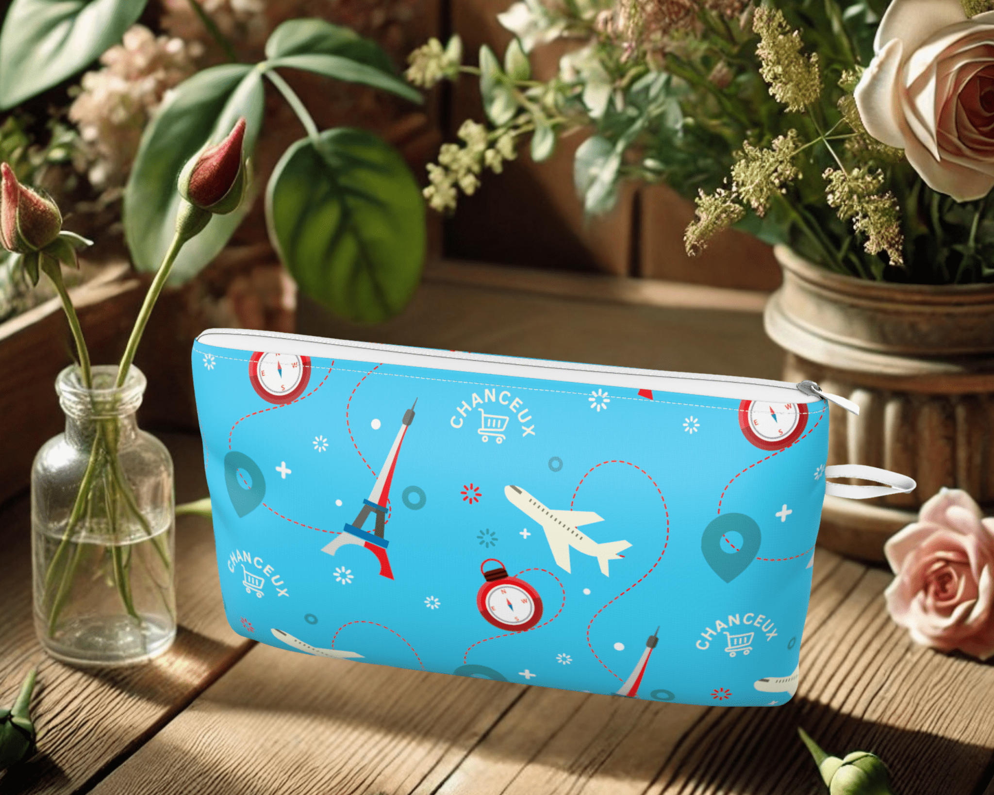 Makeup | Medicine - Pouch#Color_Small Pouch - Blue Paris