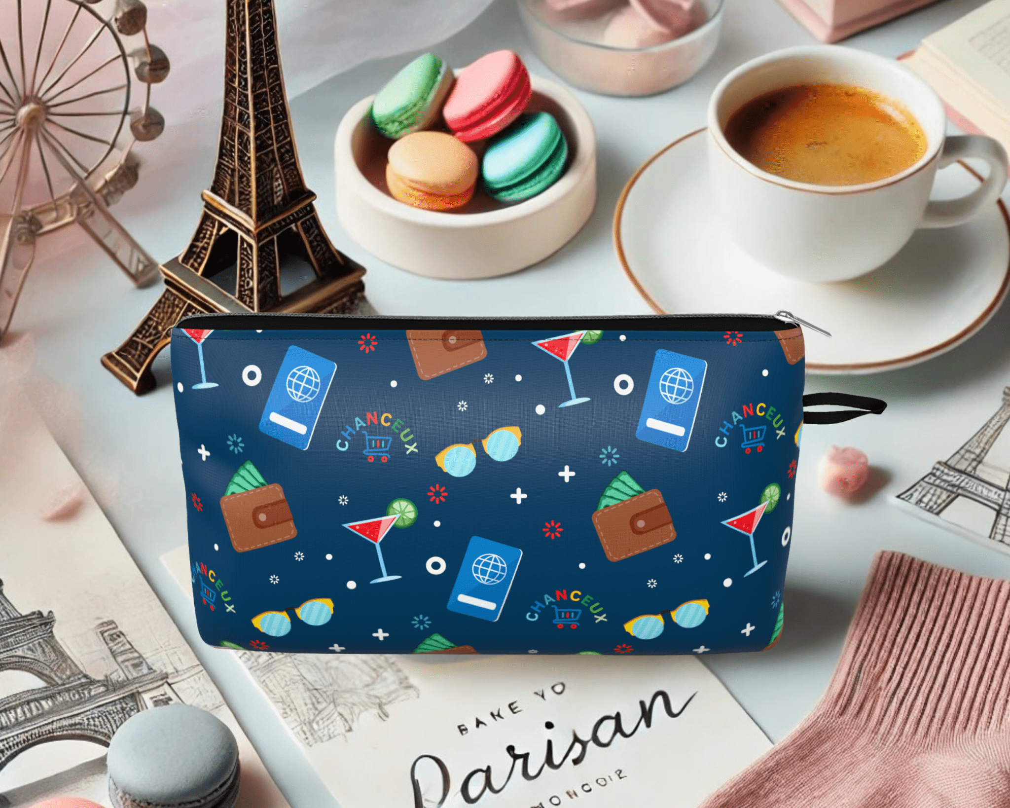 Makeup | Medicine - Pouch#Color_Small Pouch - Blue Cocktail Party