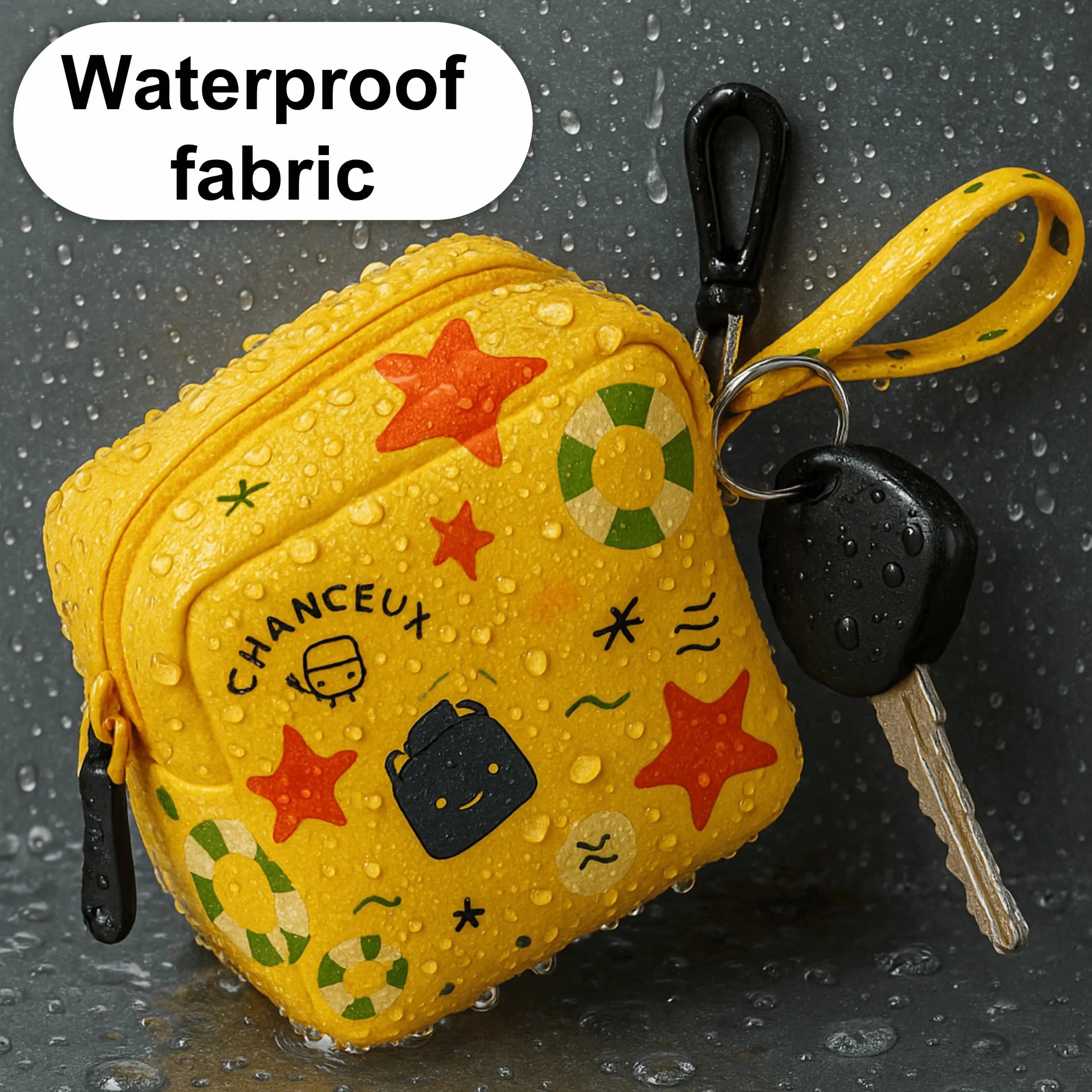 Mini Pouch#Color_Mini Pouch - Yellow Beach