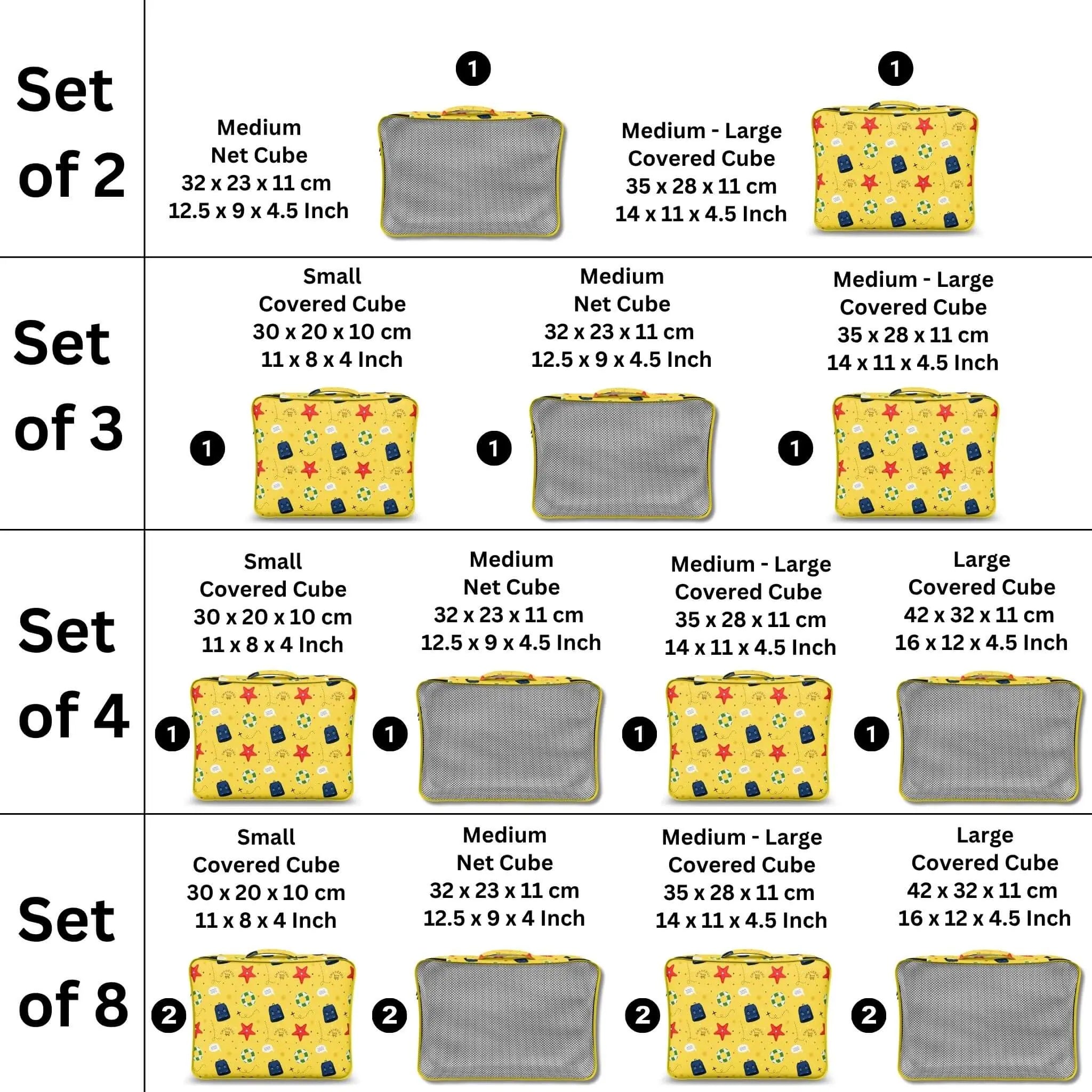 Multi Set Cube Organisers
