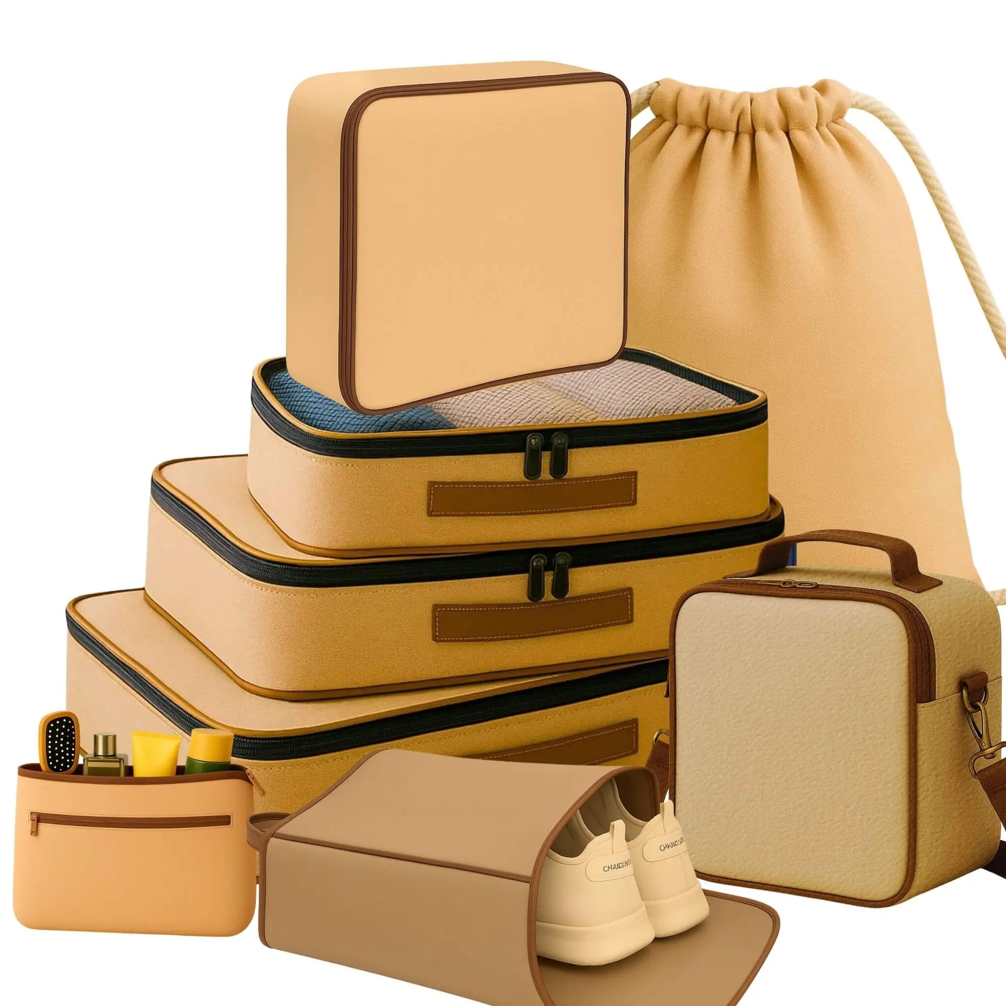 8 Pcs Pro Kit#Color_Oatmeal Beige 8O
