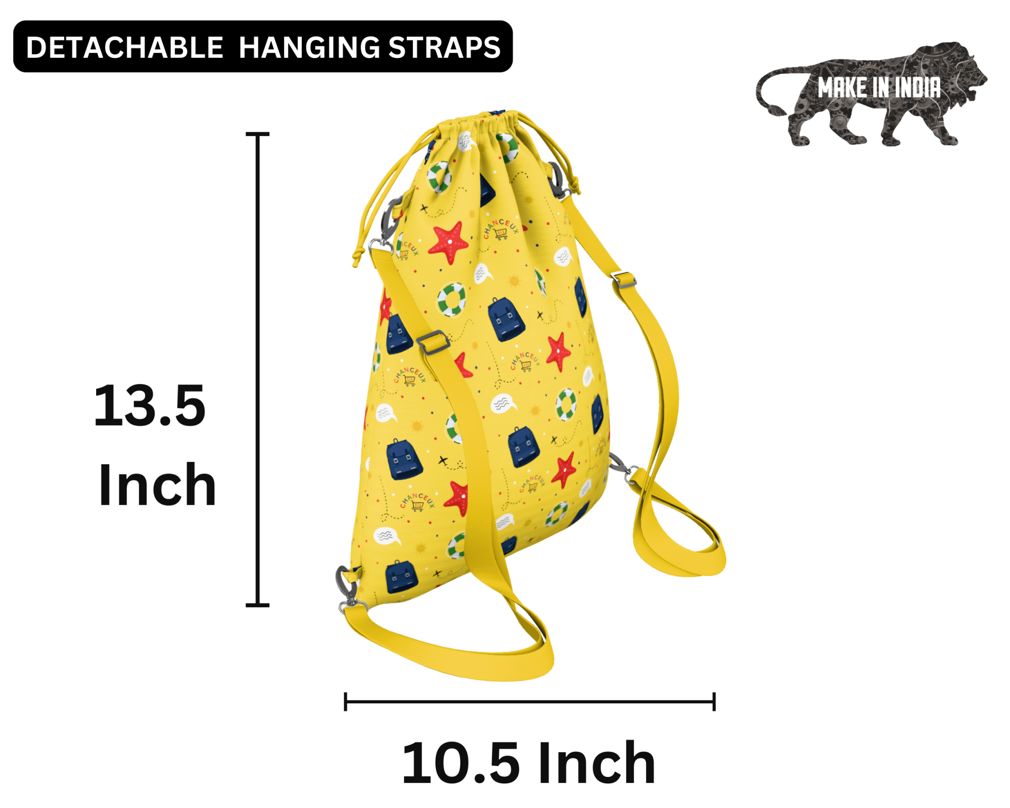 Drawstring Bagpack#Color_YellowBeach
