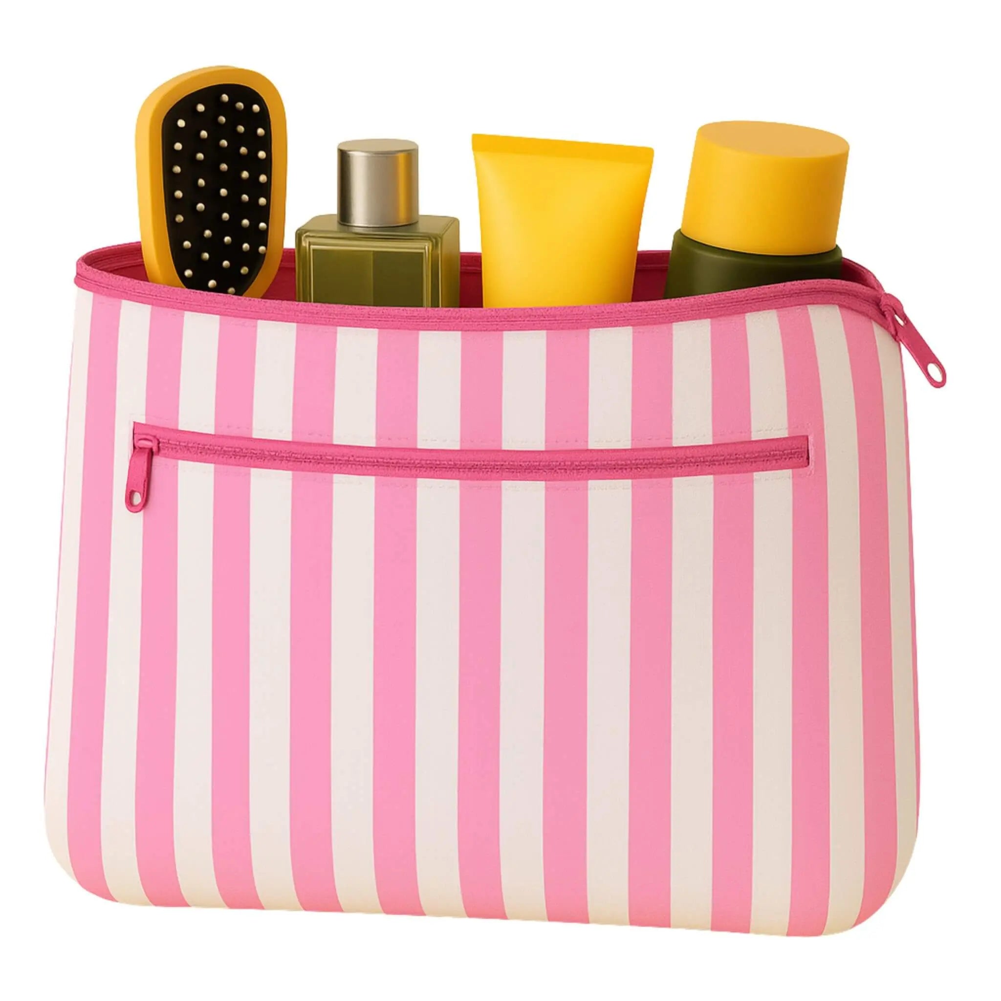 Small Pouch#Color_Small Pouch - Pink Stripes
