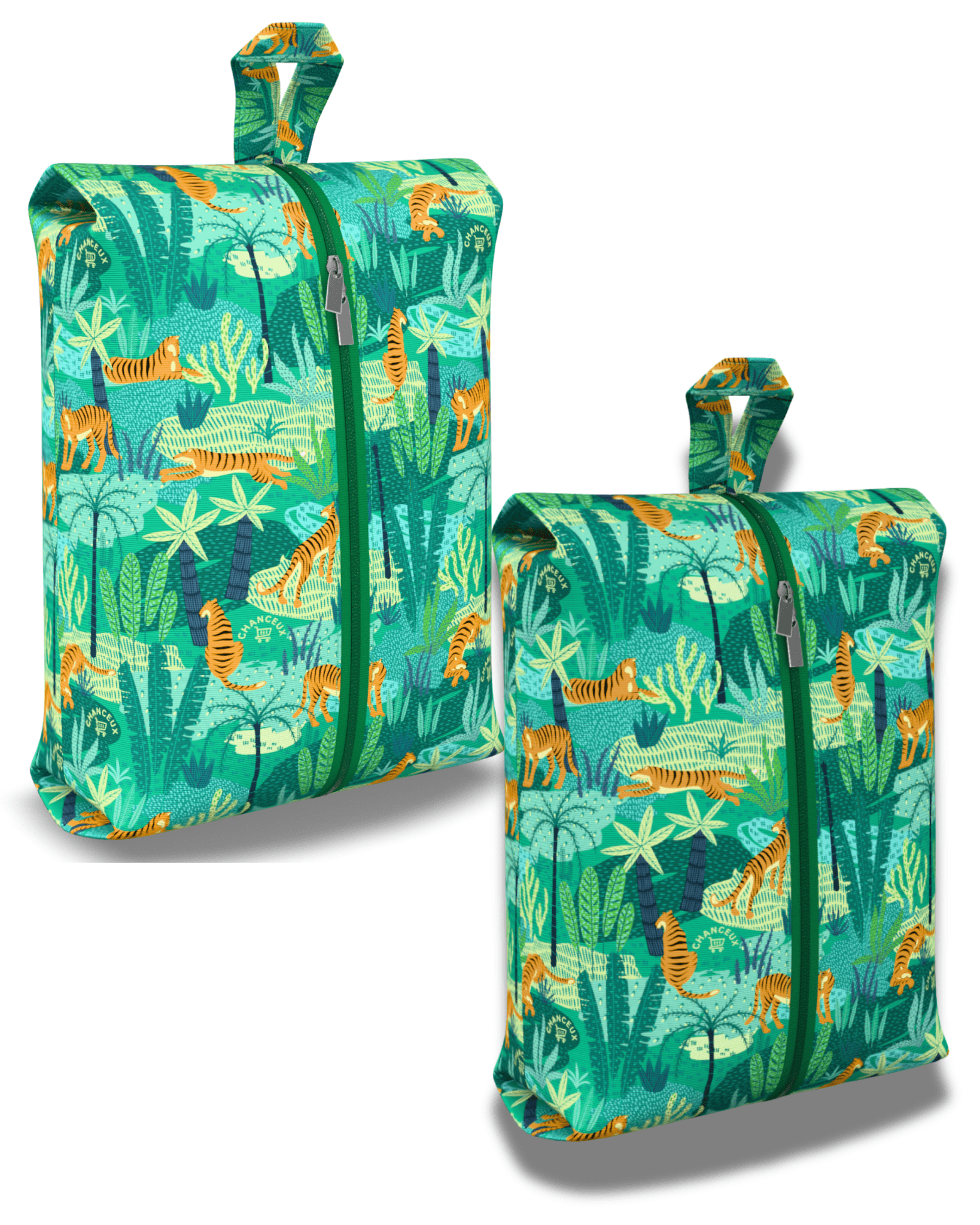 Waterproof Travel Shoe Bags#Color_GreenTiger